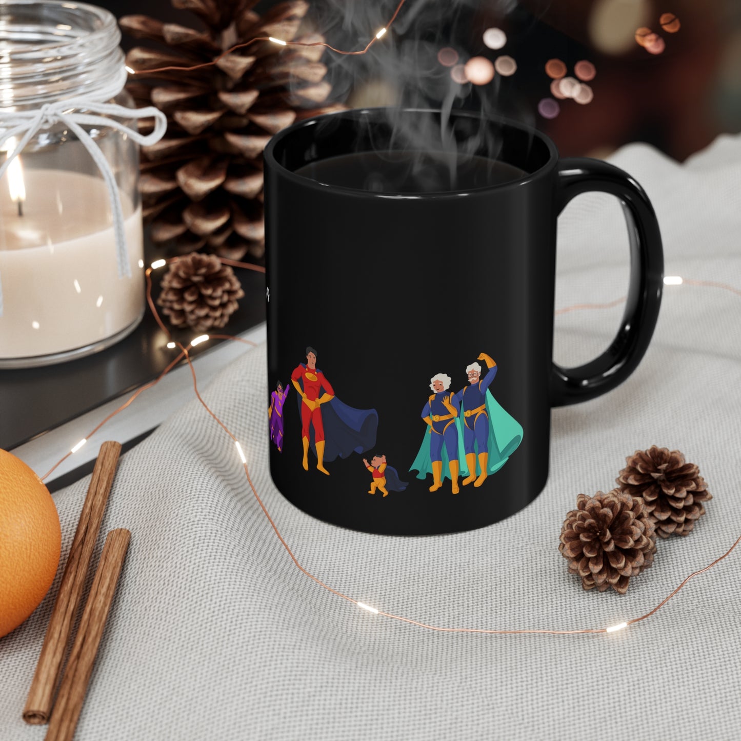 Personalized Grandpa Coffee Mug. Novelty Grandad Gift. 11oz Black Coffee Cup