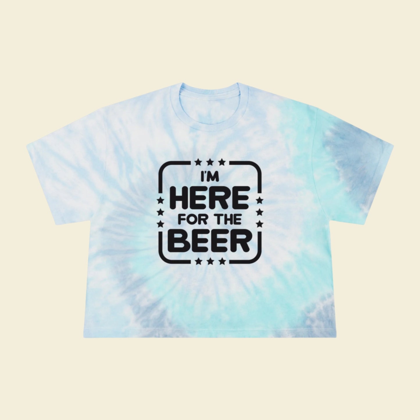 Game Day Soccer Shirt. Women's Tie-Dye Crop Tee football weekend.