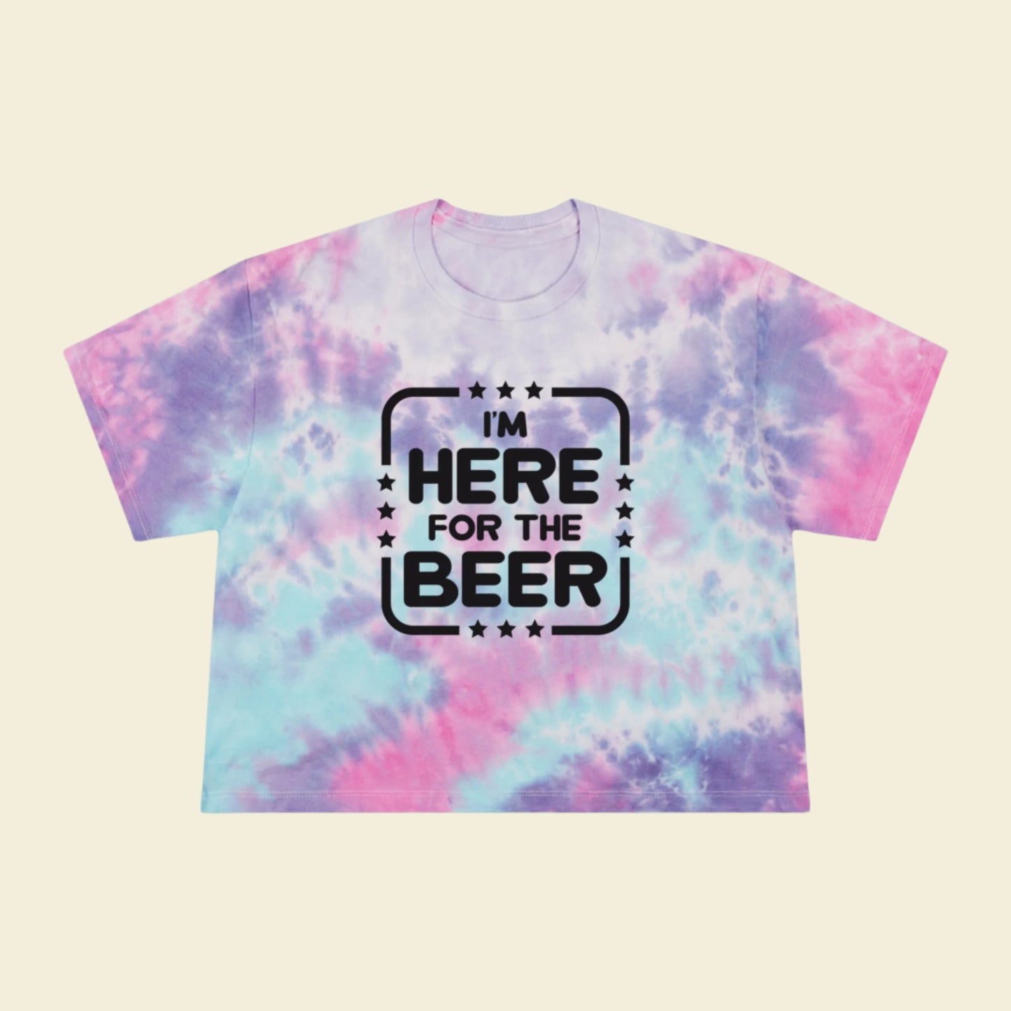 Game Day Soccer Shirt. Women's Tie-Dye Crop Tee football weekend.