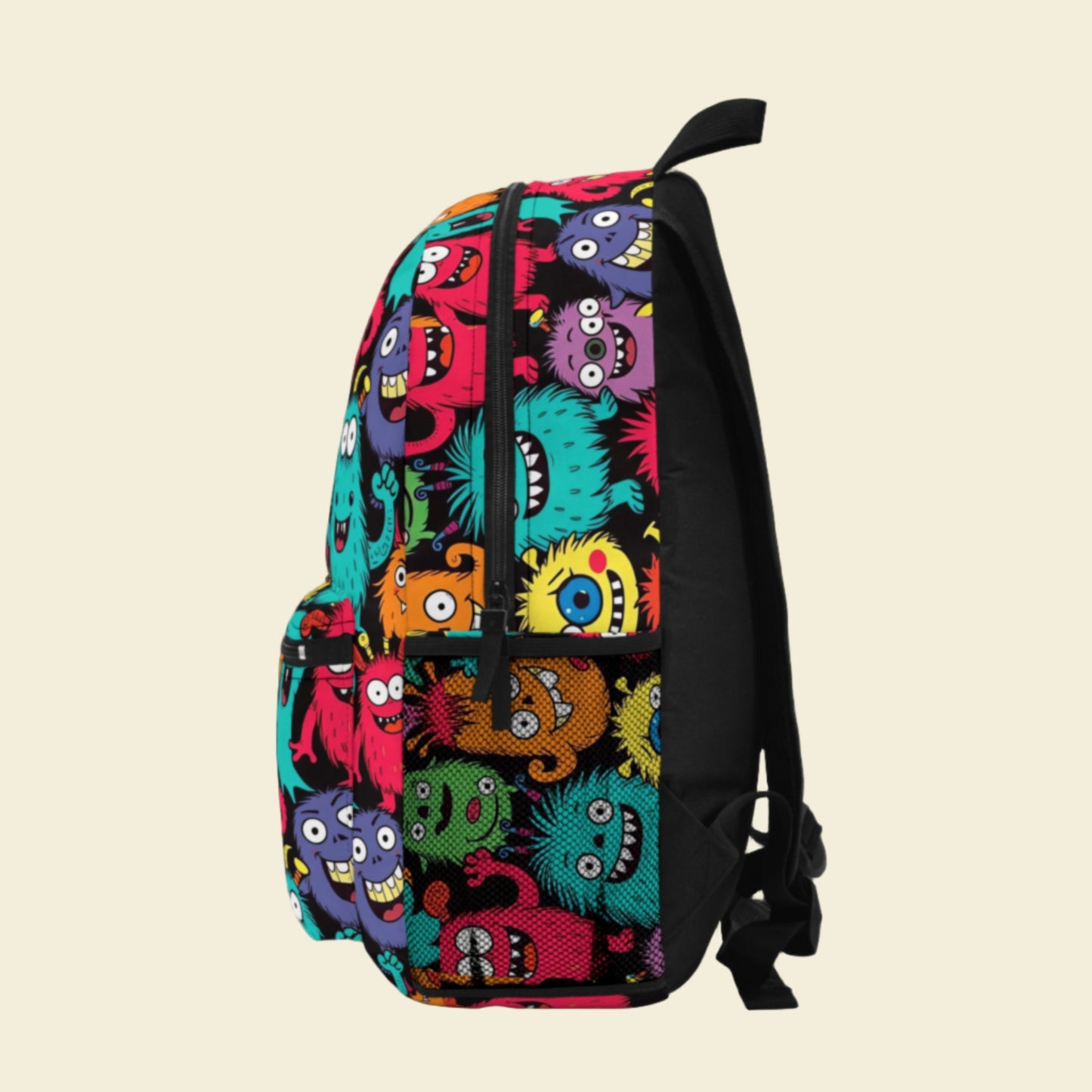 Monster Kids Backpack, Back to School Bag, School Supplies for going back to school. Personalizable Kids Backpack.