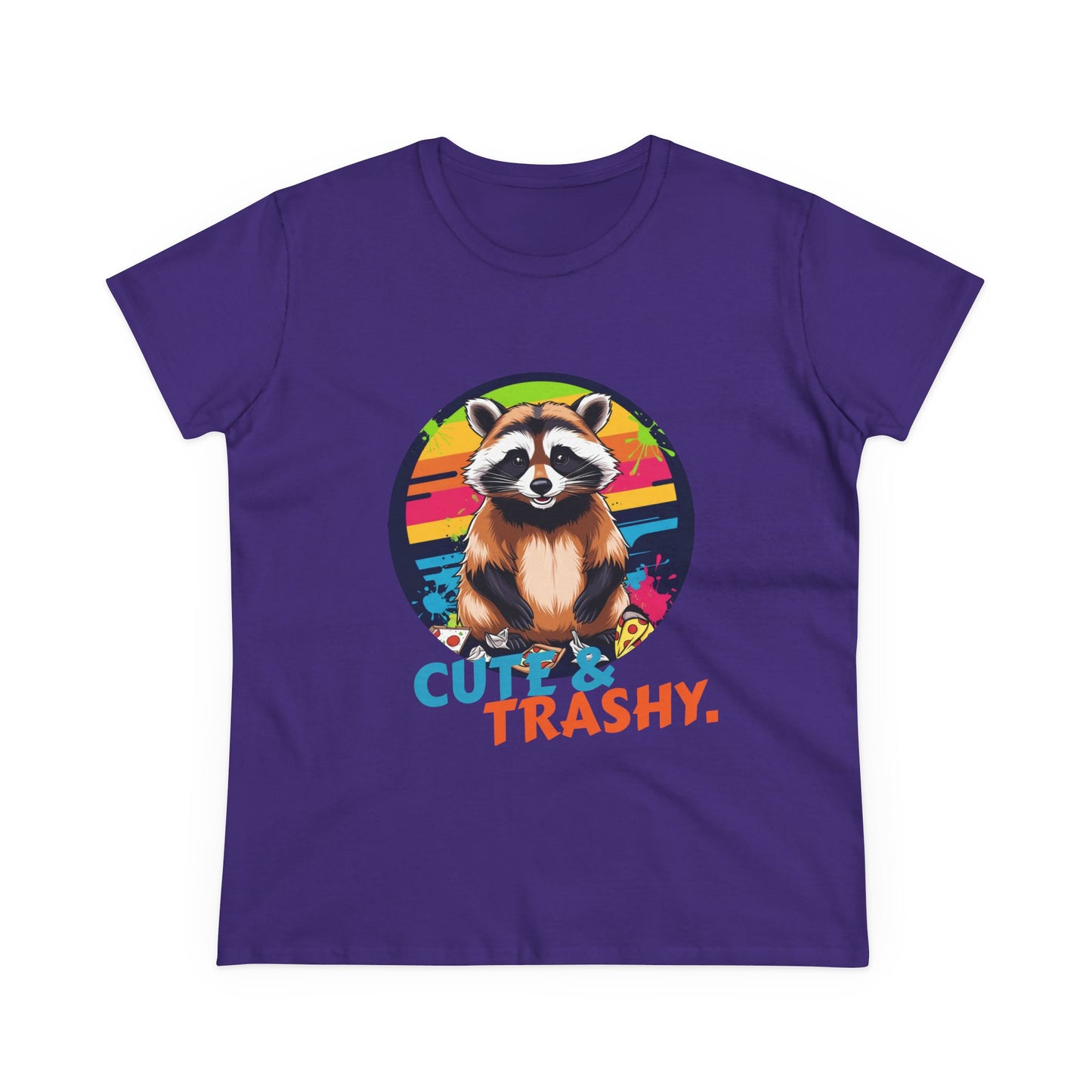 Trash Panda T Shirt. Cute & Trashy Raccoon Women's Tee, Fun Graphic T-Shirt, Trash Panda shirts for women.