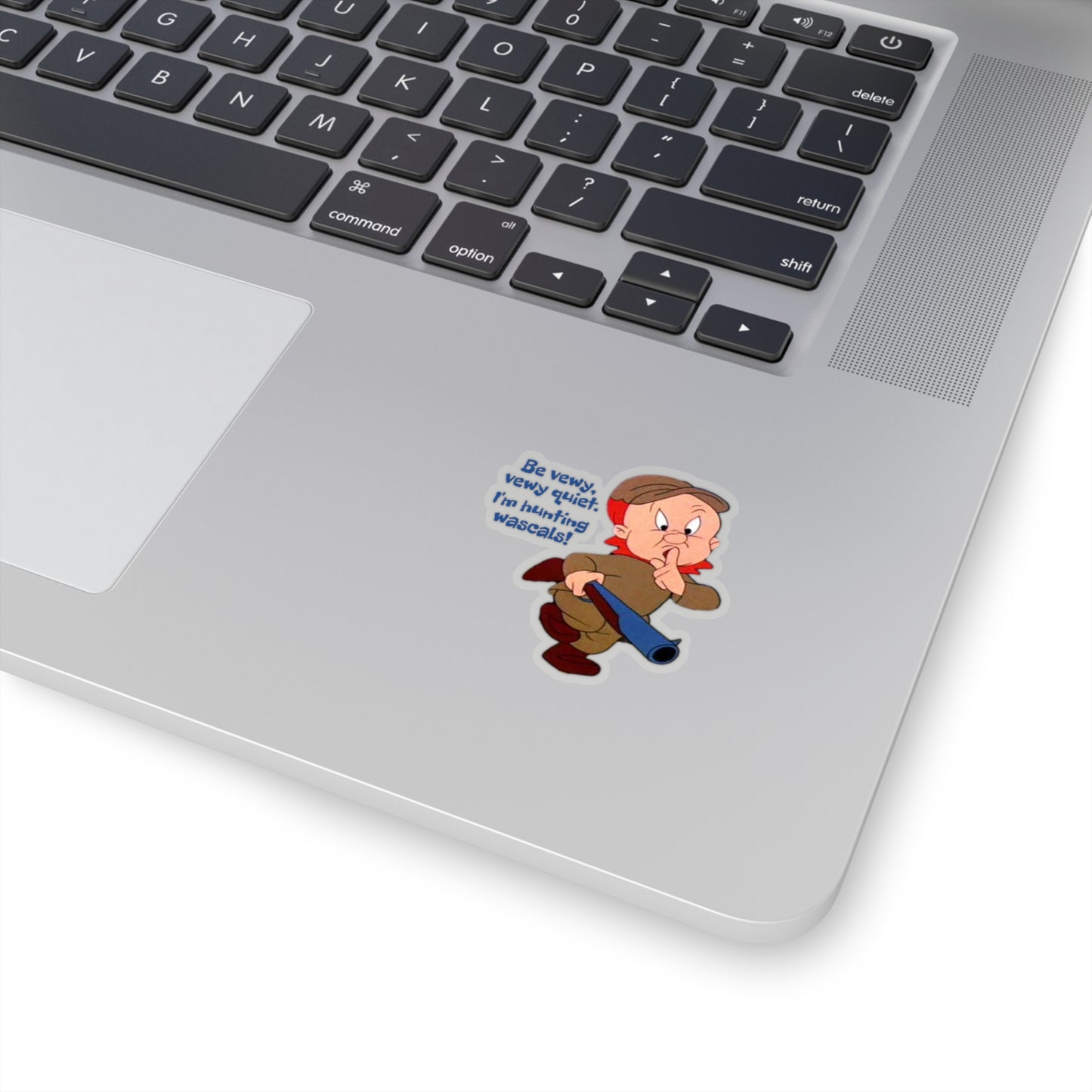 Elmer Fudd Cartoon art. Great for car, laptop, phone, notebook, locker & Kiss-Cut vinyl Stickers.