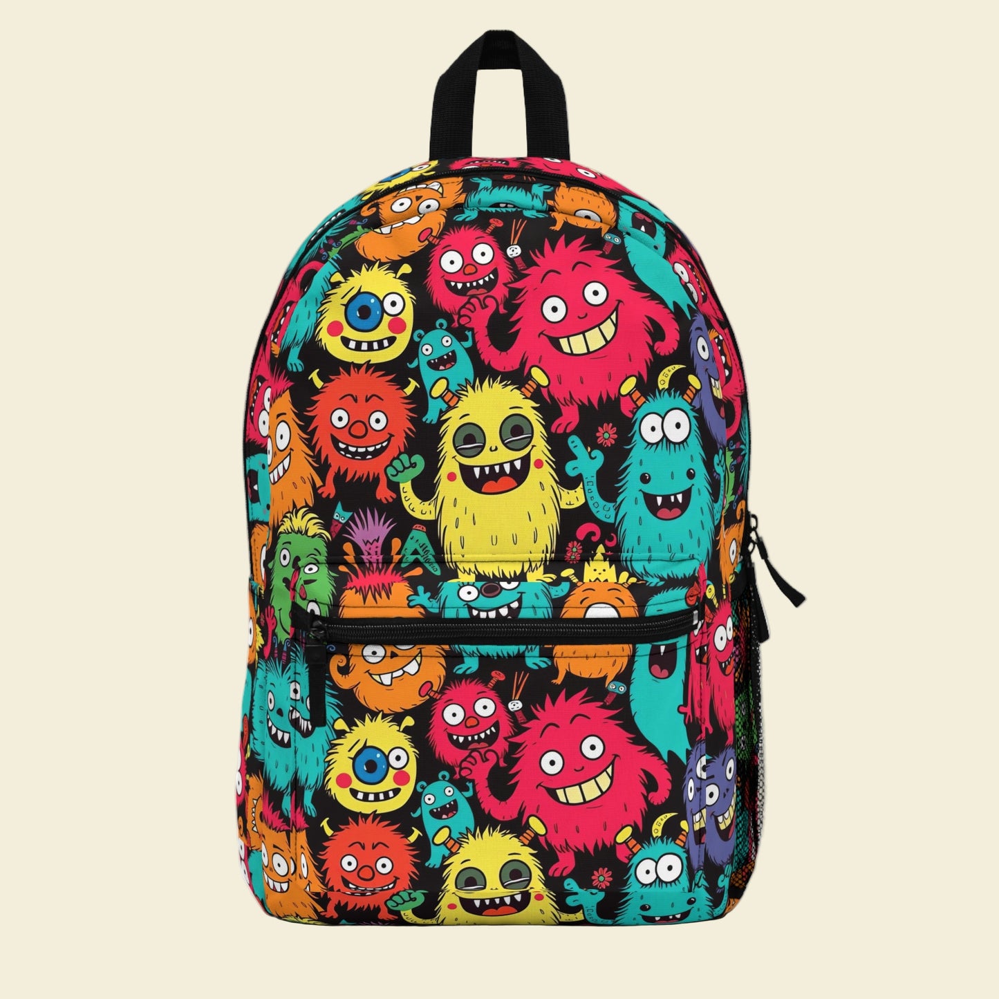 Monster Kids Backpack, Back to School Bag, School Supplies for going back to school. Personalizable Kids Backpack.