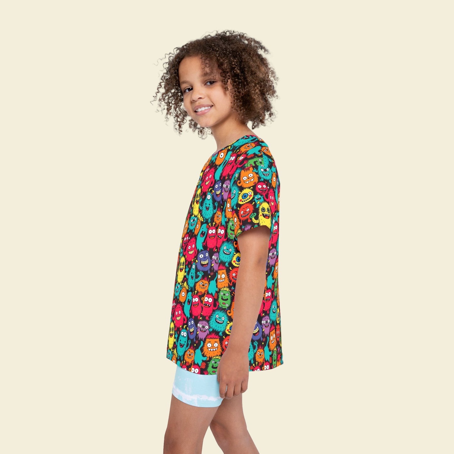 Moisture wicking kids Monster back to school t-shirt for Going back to school 2025, back to school supplies.