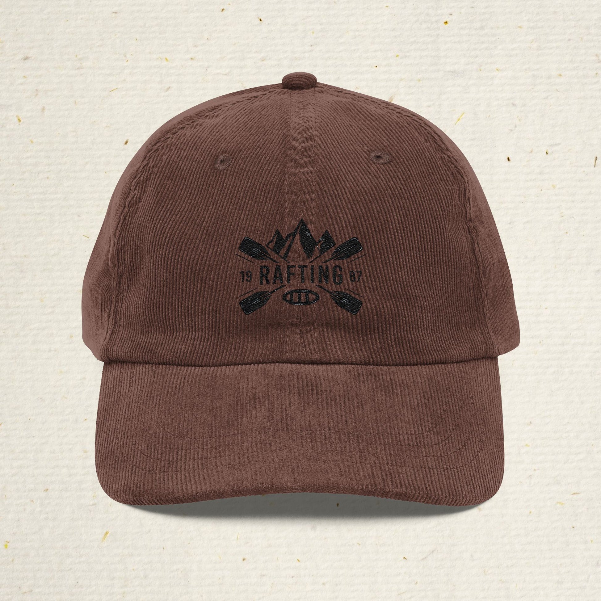 Vintage Style River Rafting Cap | River Raft Embroidered Hat | Outdoor Adventure Low-Profile Rafting Hat