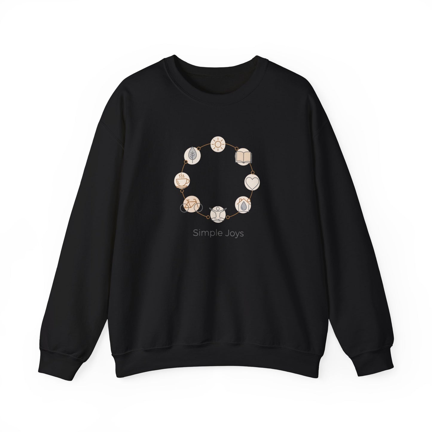 One-Line Floral Wreath Sweatshirt | minimalist line art, scandi outline