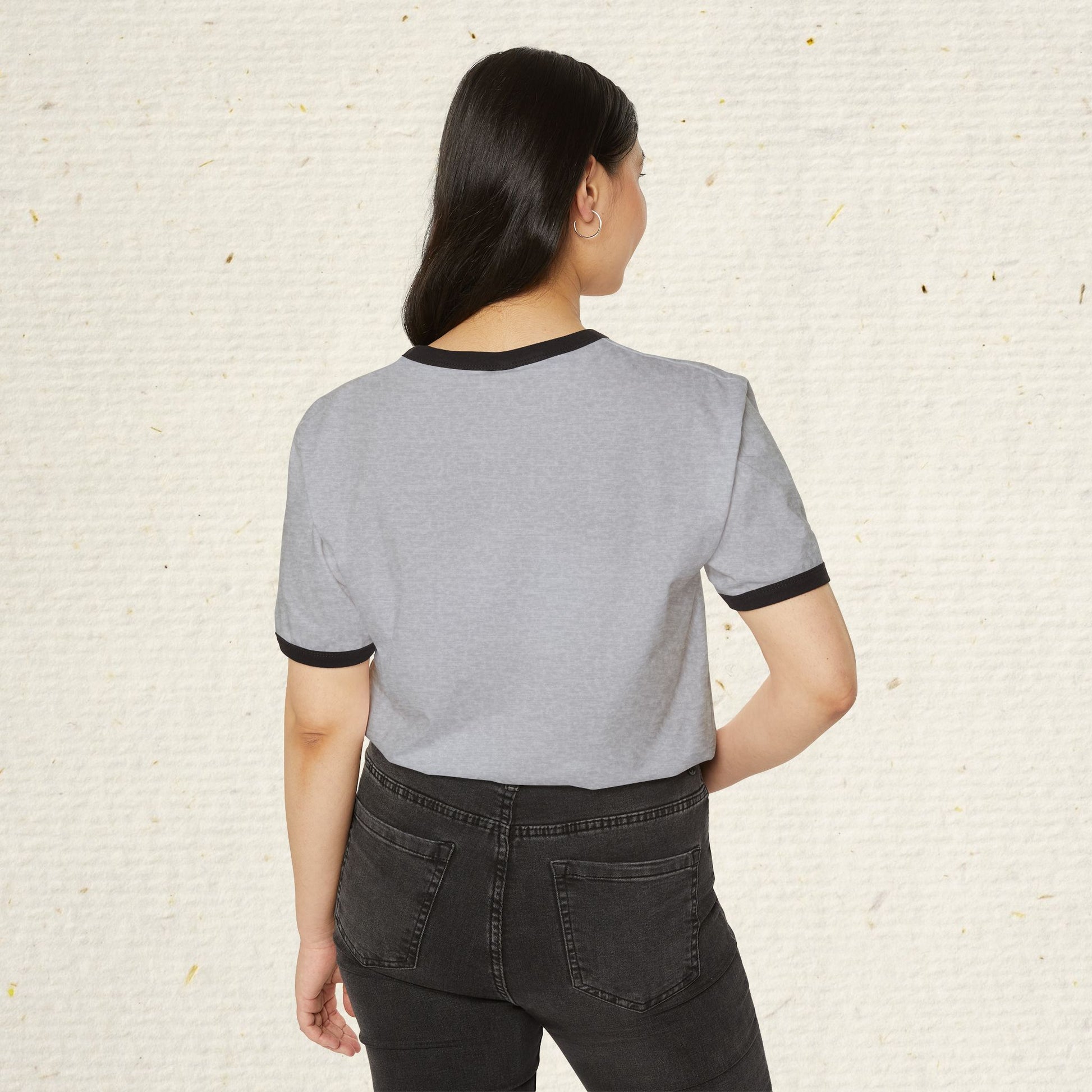 Retro Rafting Ringer T-Shirt | Vintage River Raft Graphic Tee | Lightweight Outdoor Adventure Shirt for Rafters