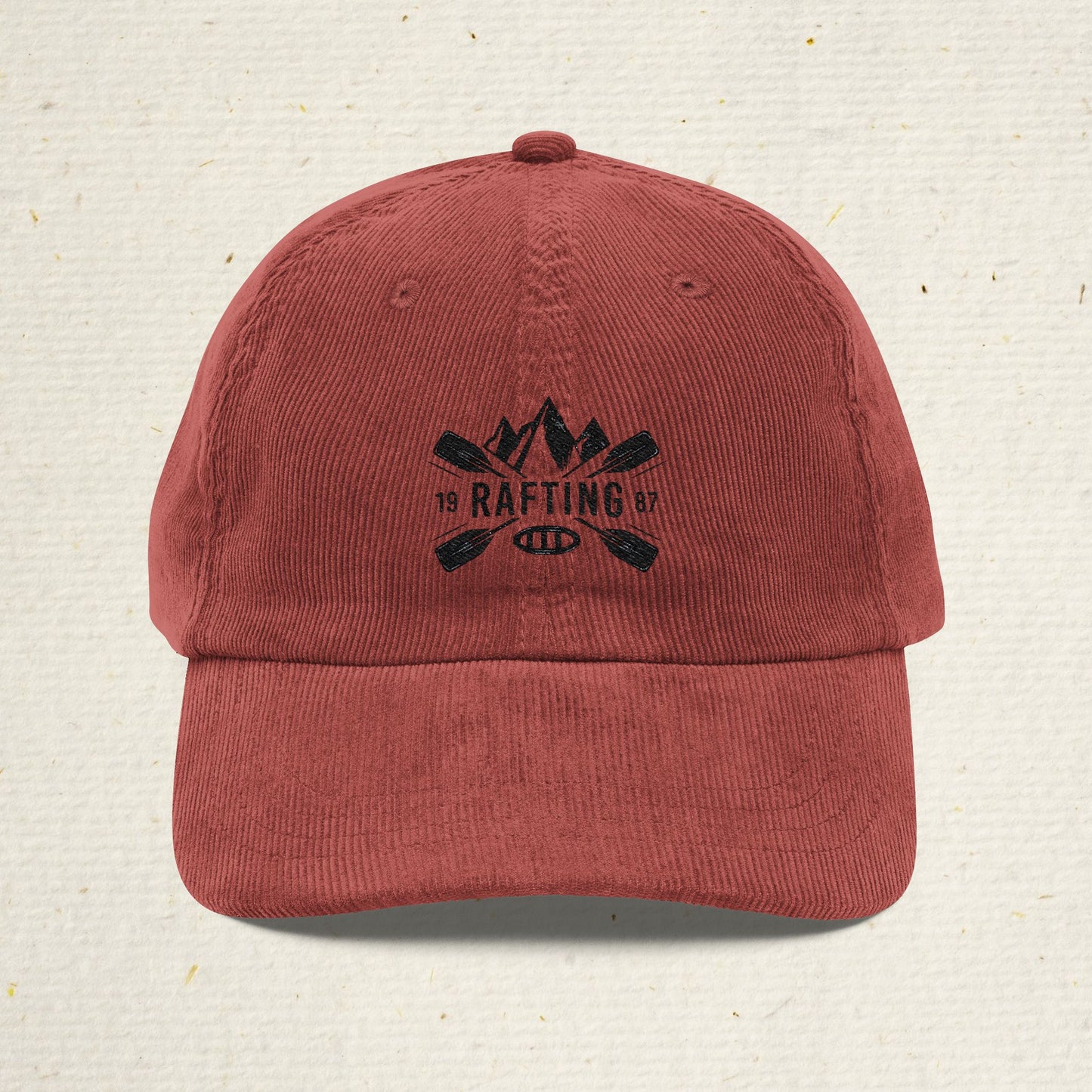 Vintage Style River Rafting Cap | River Raft Embroidered Hat | Outdoor Adventure Low-Profile Rafting Hat