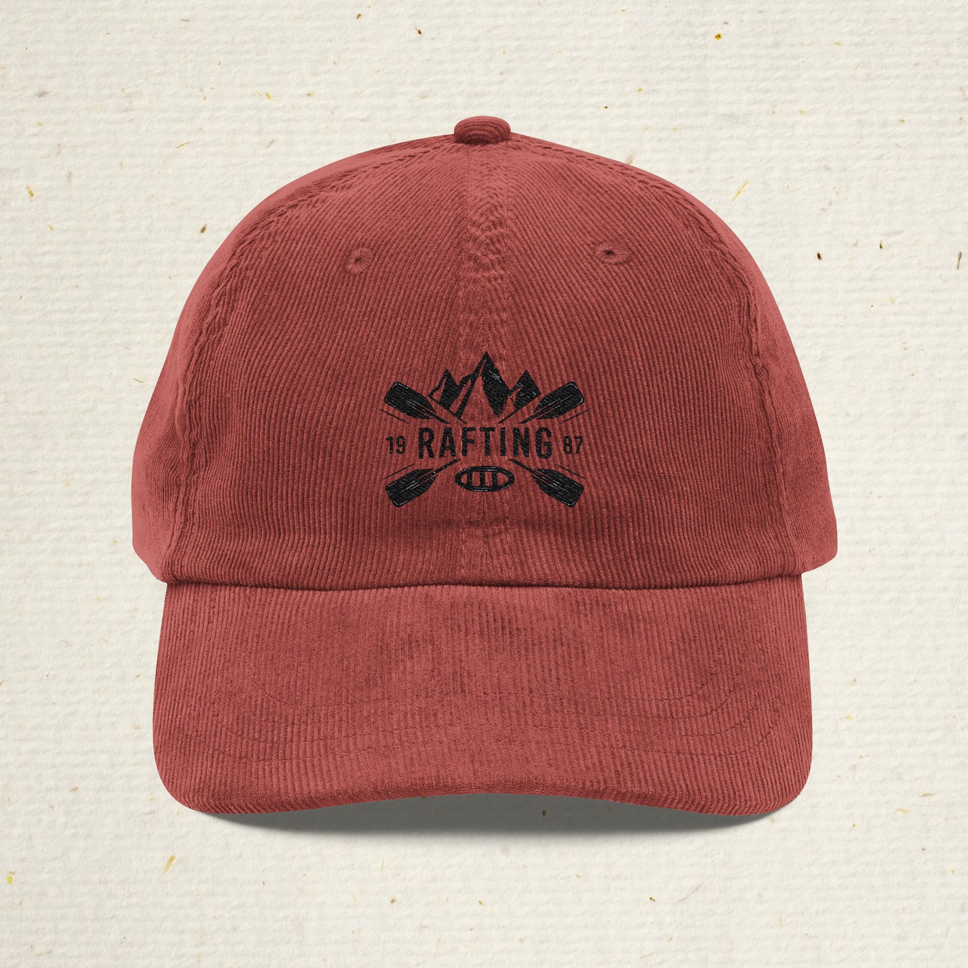 Vintage Style River Rafting Cap | River Raft Embroidered Hat | Outdoor Adventure Low-Profile Rafting Hat