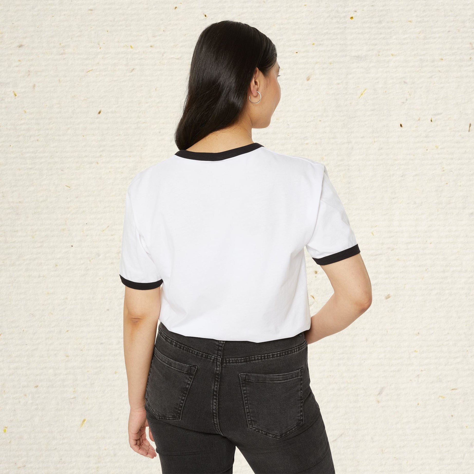 Retro Rafting Ringer T-Shirt | Vintage River Raft Graphic Tee | Lightweight Outdoor Adventure Shirt for Rafters