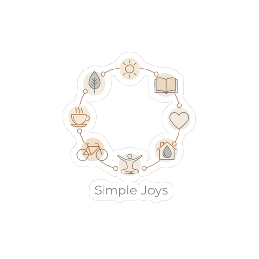 One-Line Joys Sticker | minimalist single line art, simple outline