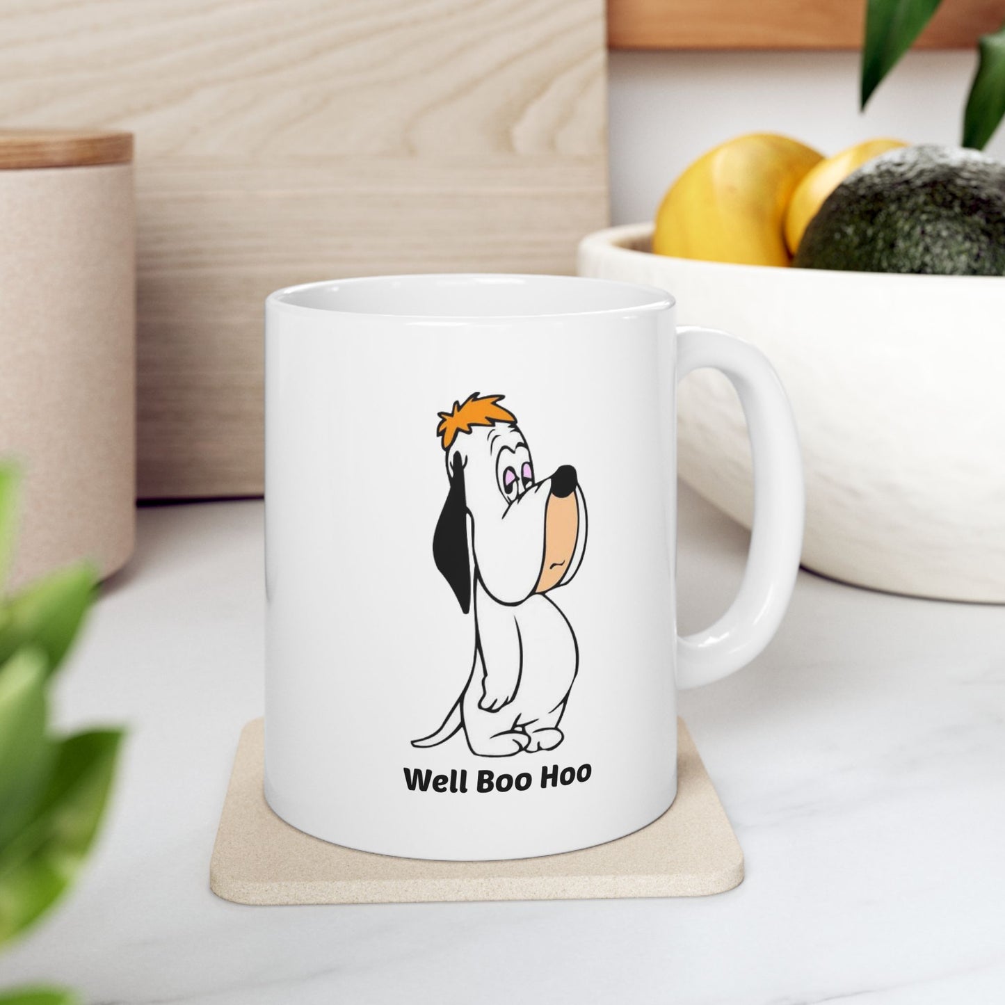 Droopy Dog Coffee Mug: Vintage Cartoon Ceramic Cup 11oz & 15oz | Dishwasher & Microwave Safe