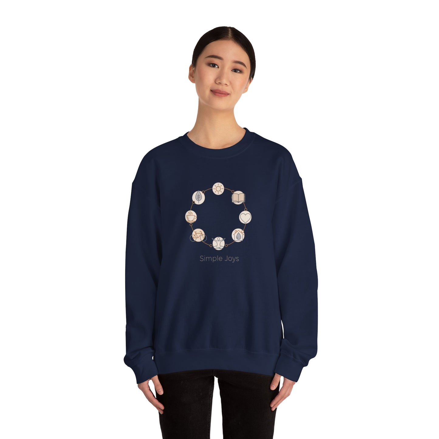 One-Line Floral Wreath Sweatshirt | minimalist line art, scandi outline