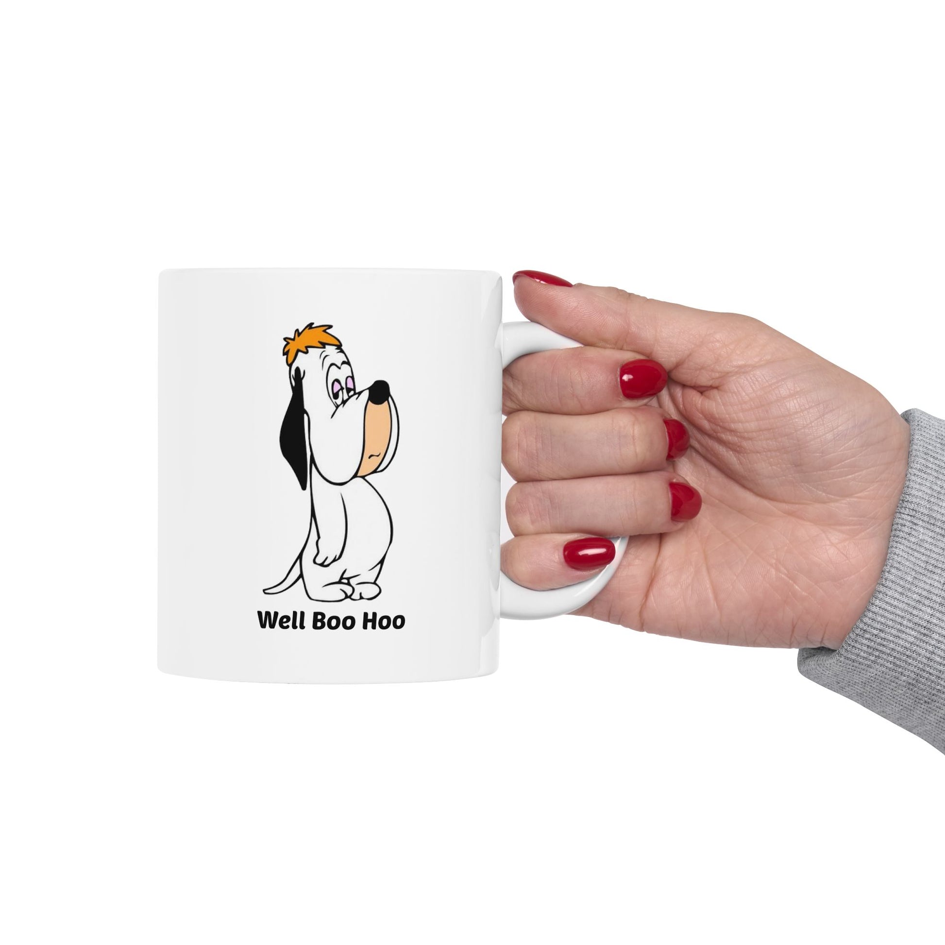 Droopy Dog Coffee Mug: Vintage Cartoon Ceramic Cup 11oz & 15oz | Dishwasher & Microwave Safe