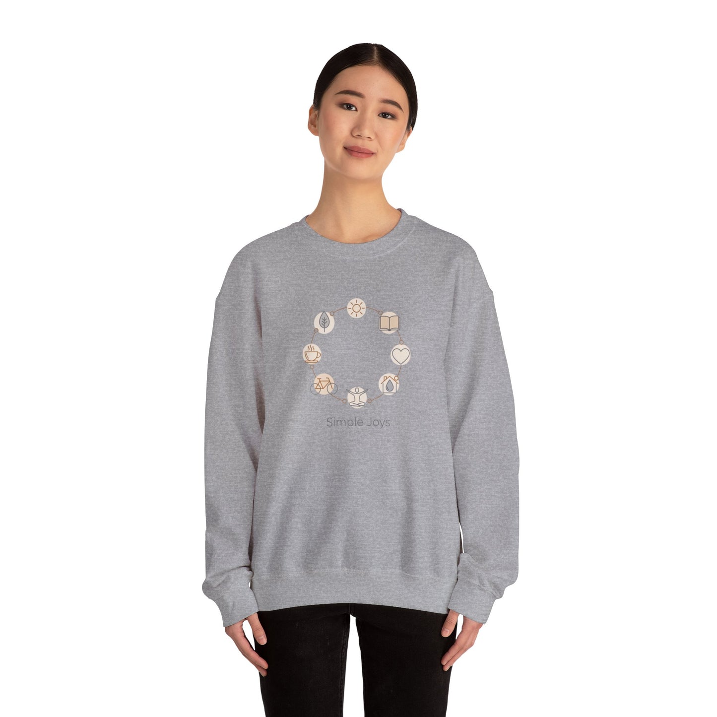 One-Line Floral Wreath Sweatshirt | minimalist line art, scandi outline