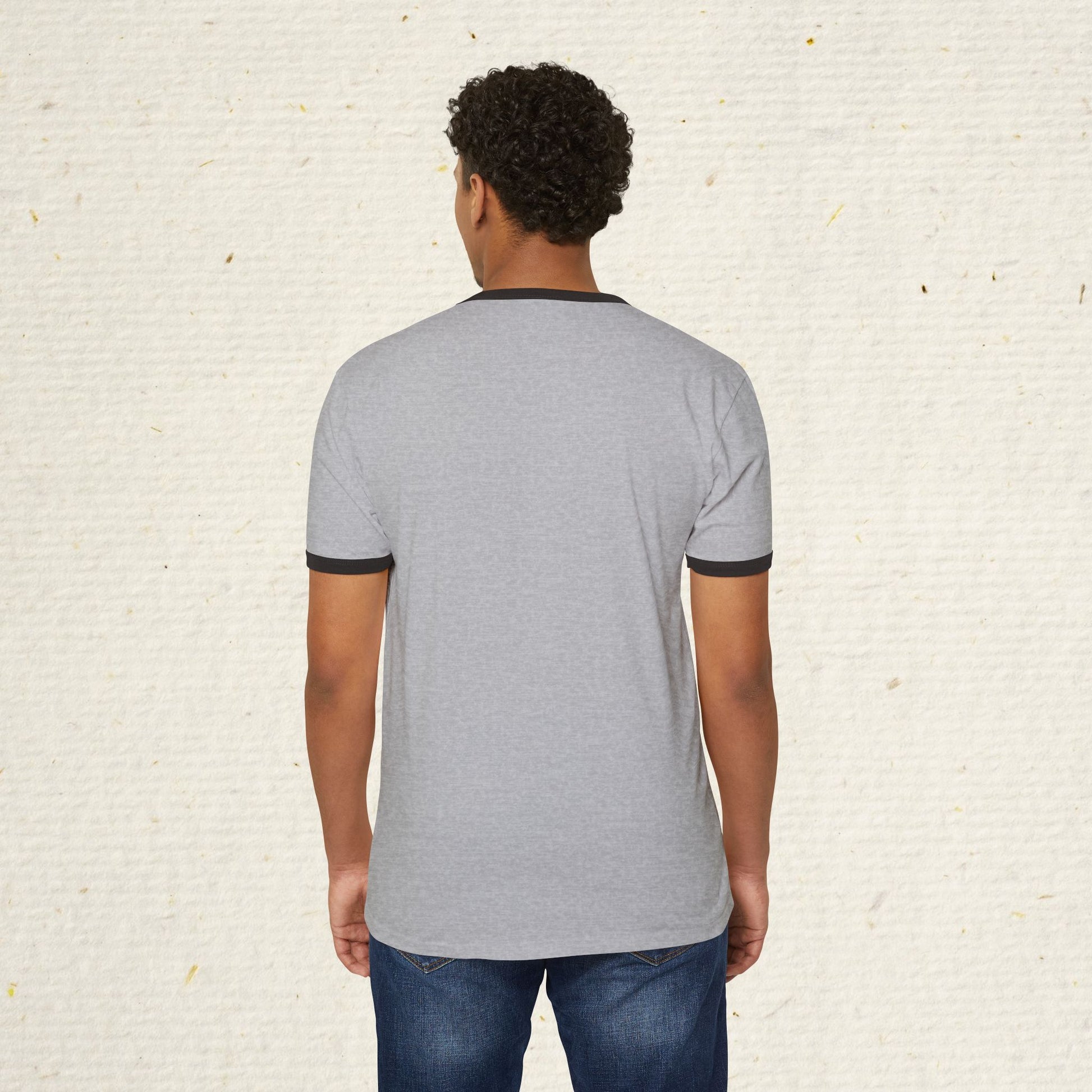 Retro Rafting Ringer T-Shirt | Vintage River Raft Graphic Tee | Lightweight Outdoor Adventure Shirt for Rafters