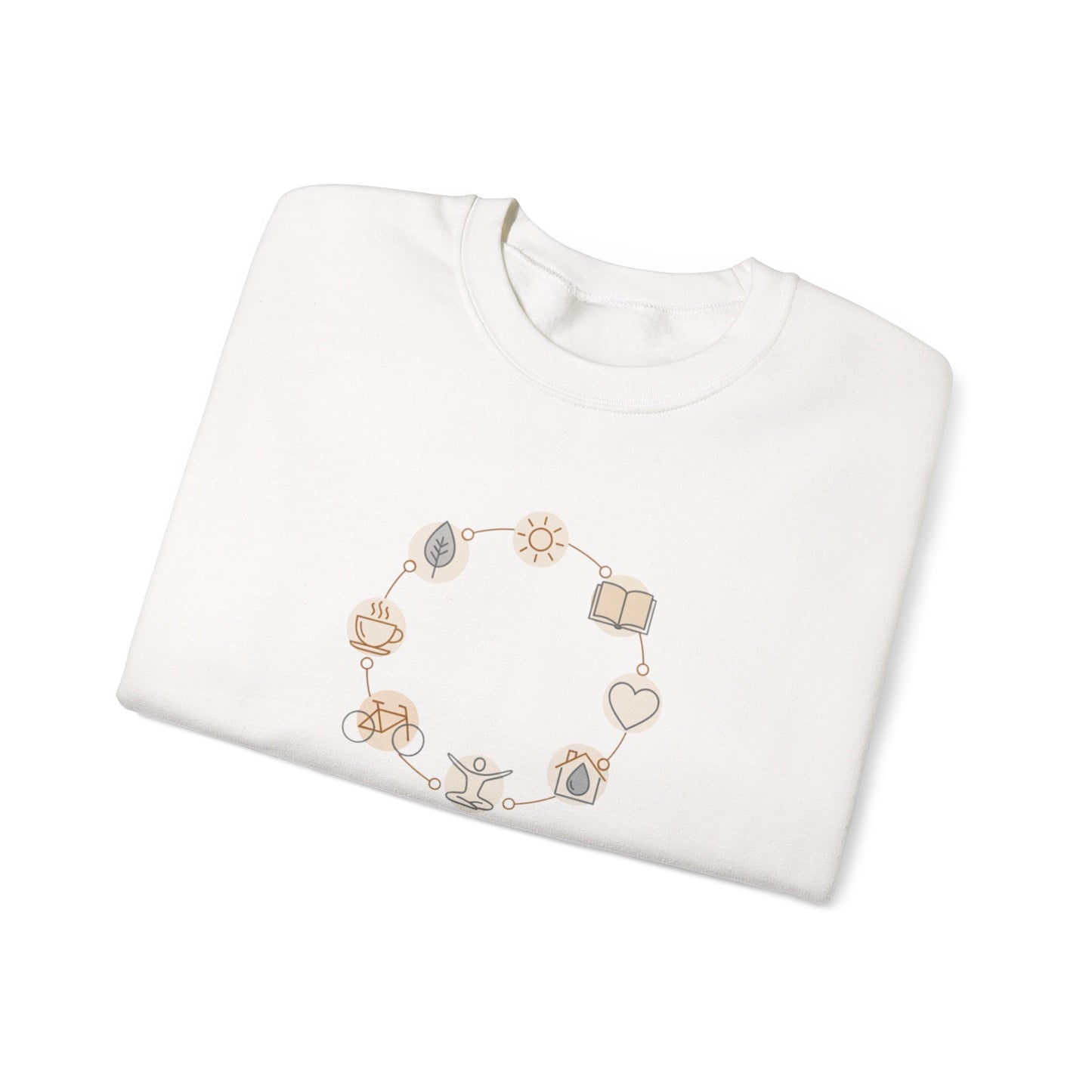 One-Line Floral Wreath Sweatshirt | minimalist line art, scandi outline