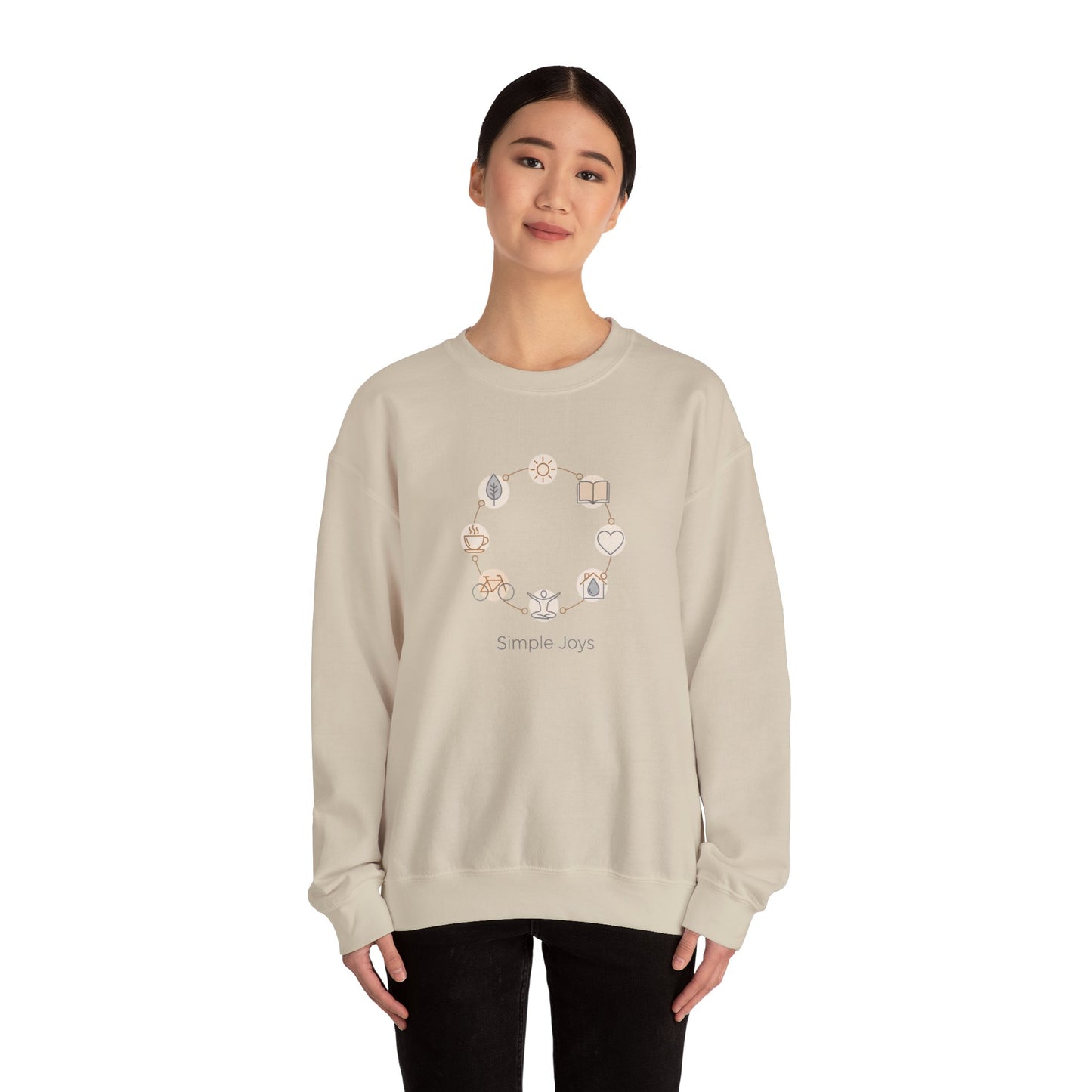 One-Line Floral Wreath Sweatshirt | minimalist line art, scandi outline