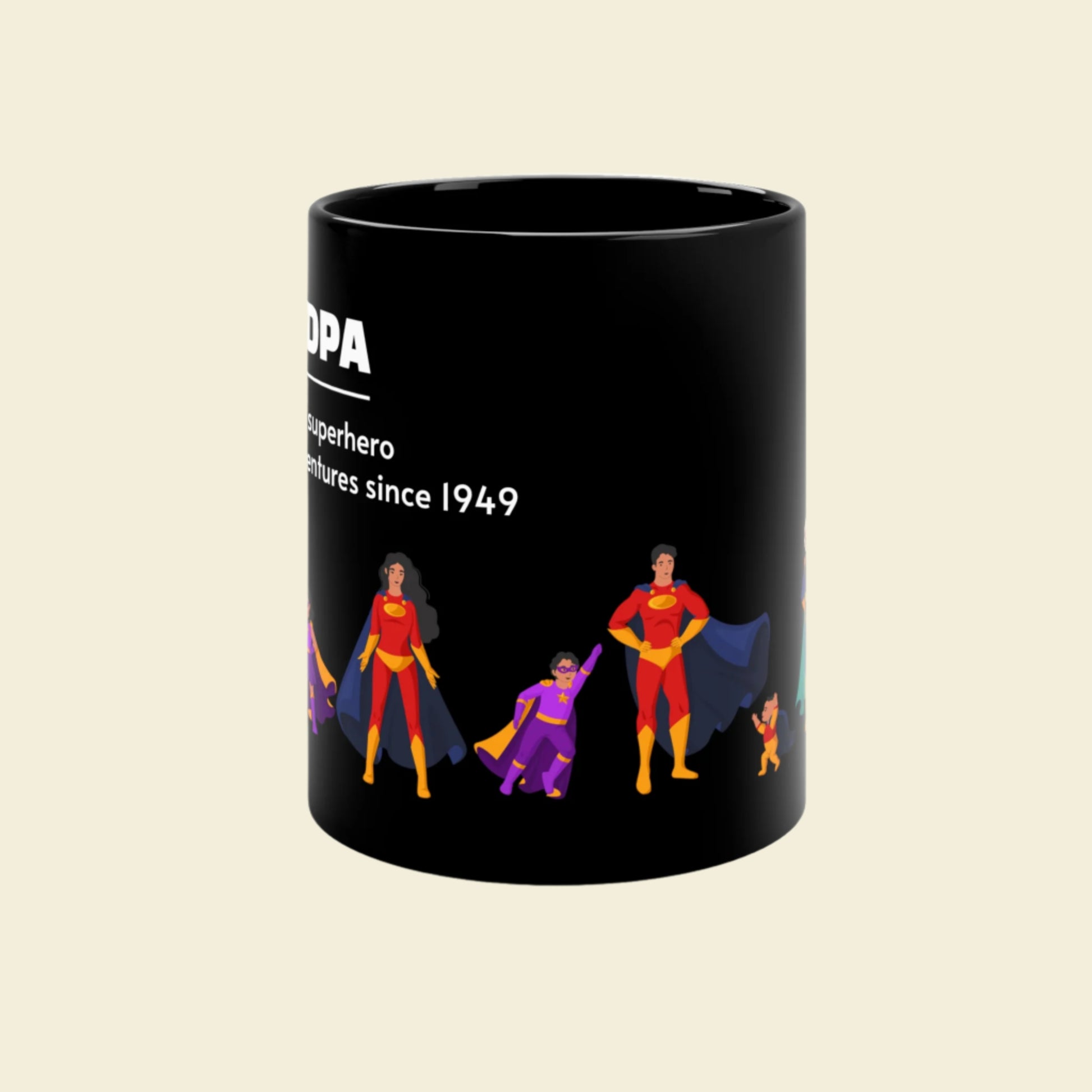 Personalized Grandpa Coffee Mug. Novelty Grandad Gift. 11oz Black Coffee Cup