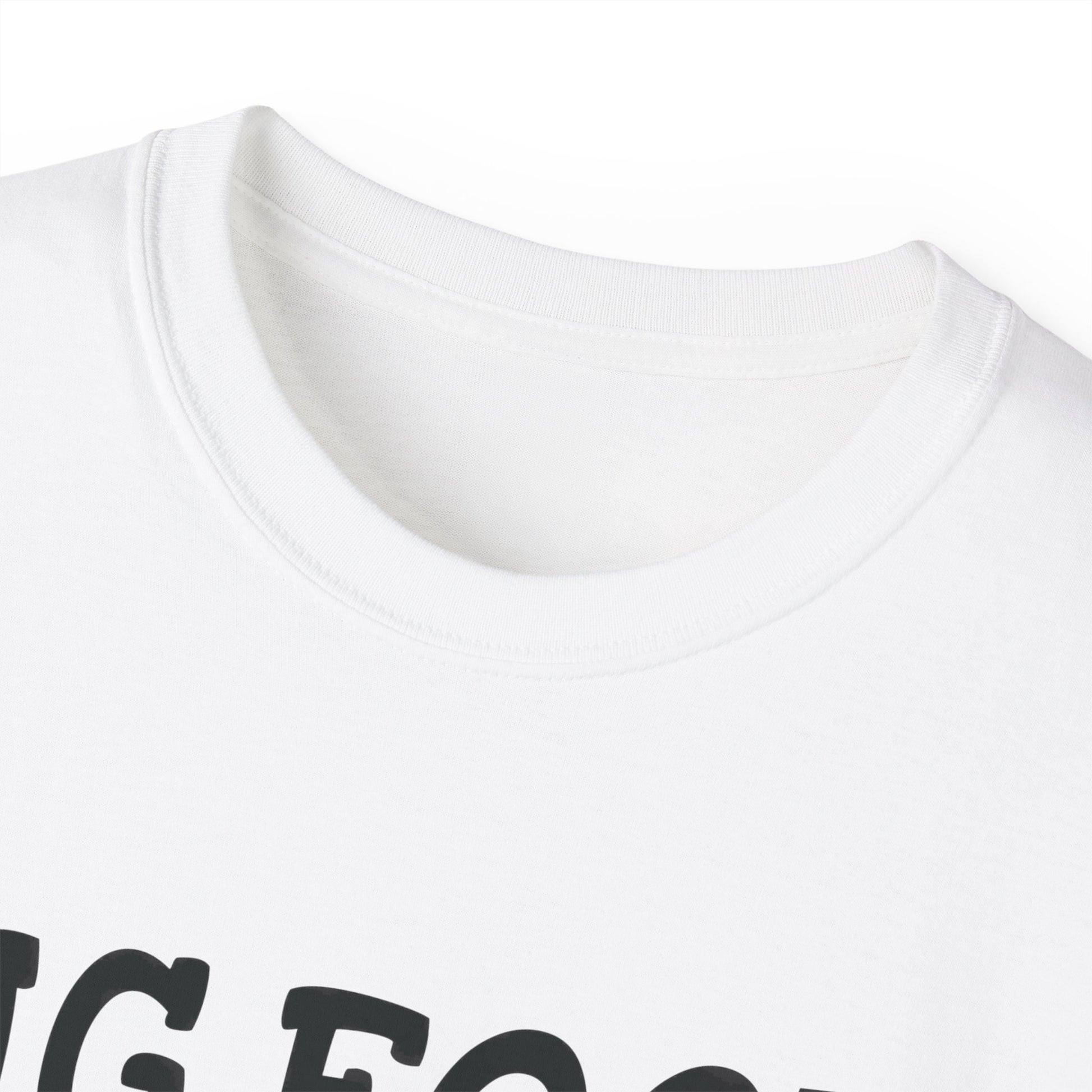 Funny Bigfoot / Sasquatch shirt: White Unisex Cotton crew neck T-Shirt