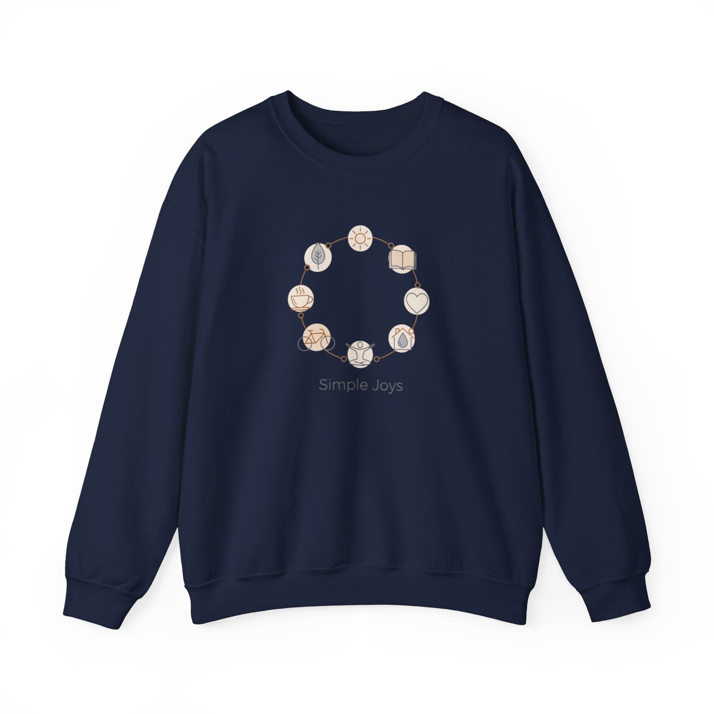 One-Line Floral Wreath Sweatshirt | minimalist line art, scandi outline