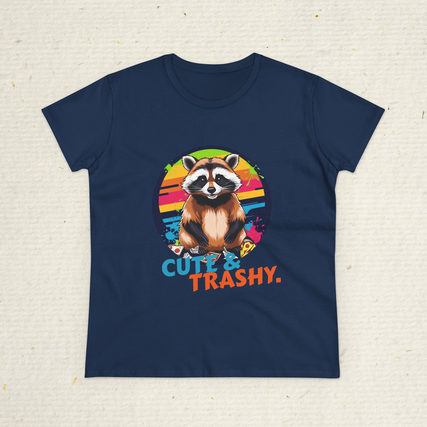 Trash Panda T-Shirt for Women: Cute Raccoon Graphic Tee, Funny Animal Shirt, Casual Women’s Tee