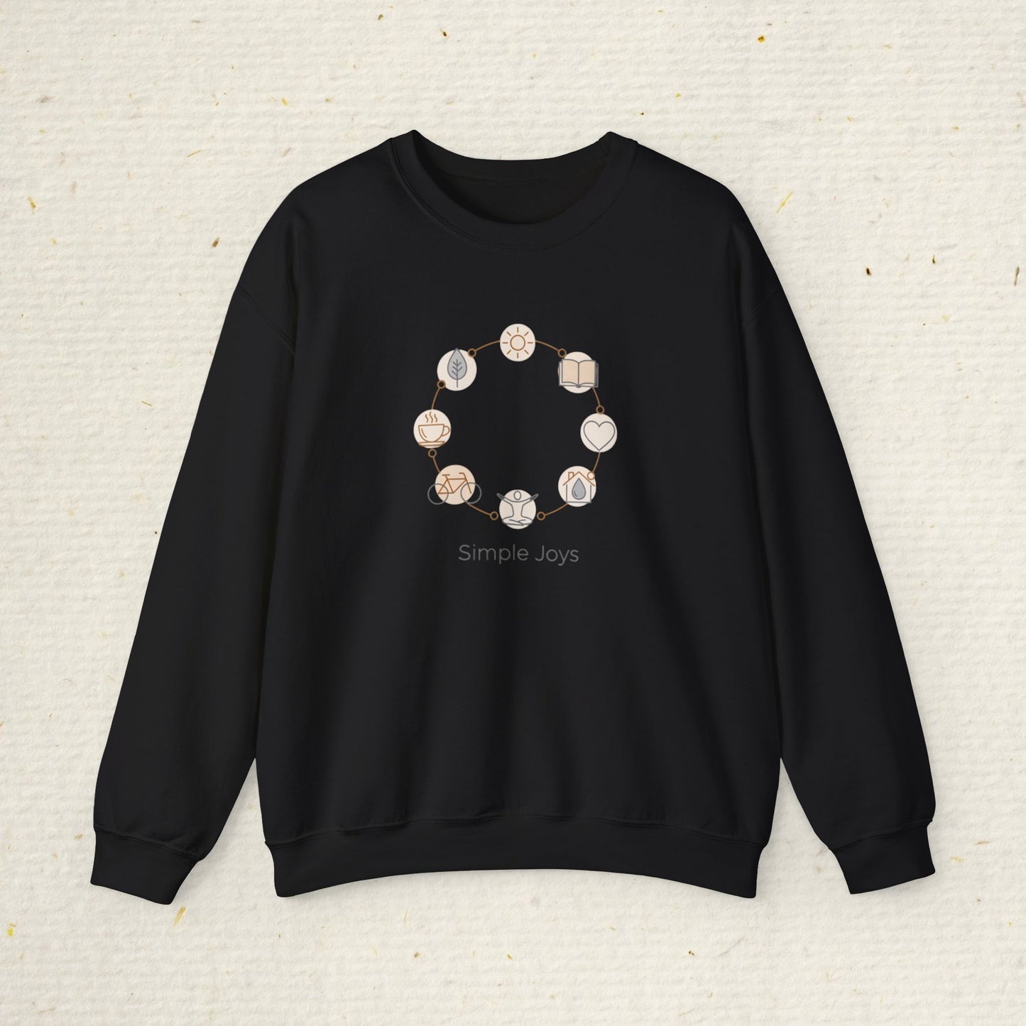 Boho minimalist sweatshirt floral design