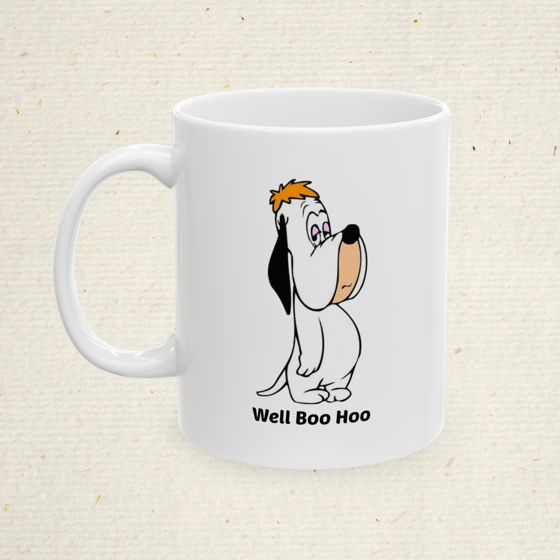 Droopy Dog Coffee Mug: Vintage Cartoon Ceramic Cup 11oz & 15oz | Dishwasher & Microwave Safe