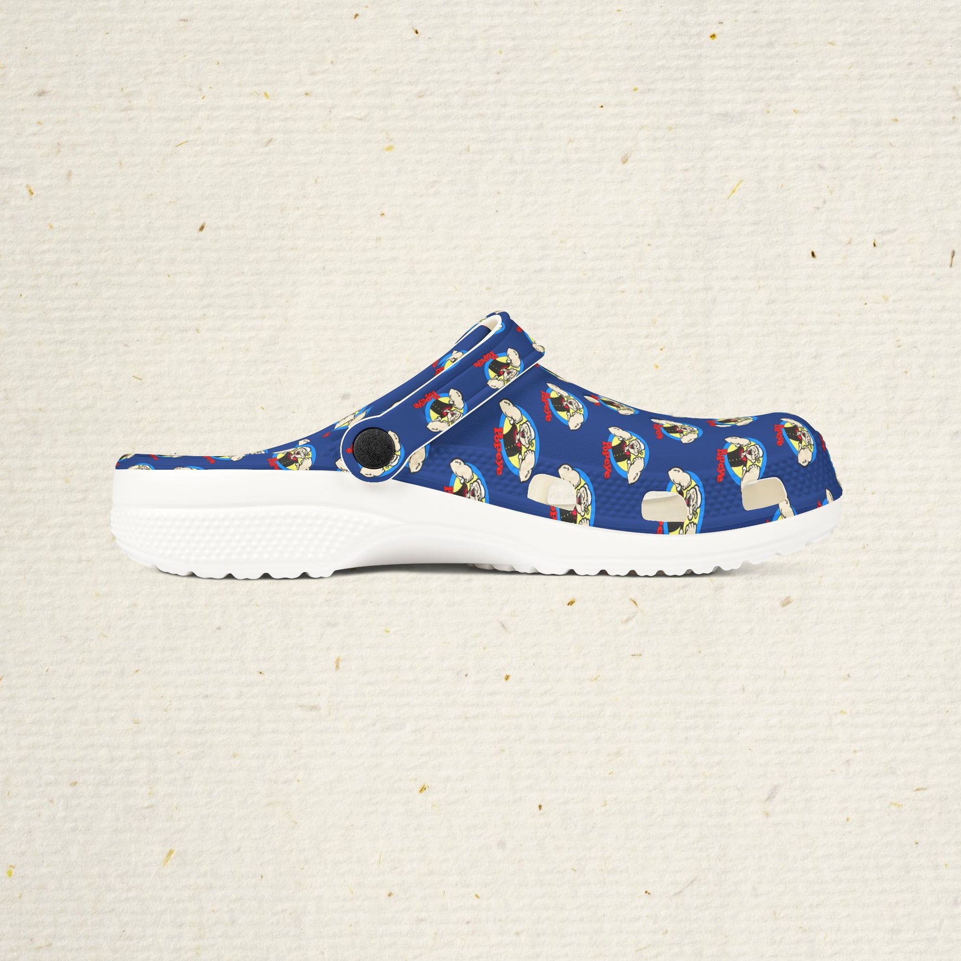 Popeye Rubber Slides: Vintage Cartoon Clogs, Popeye the Sailor Man Slip-On Shoes