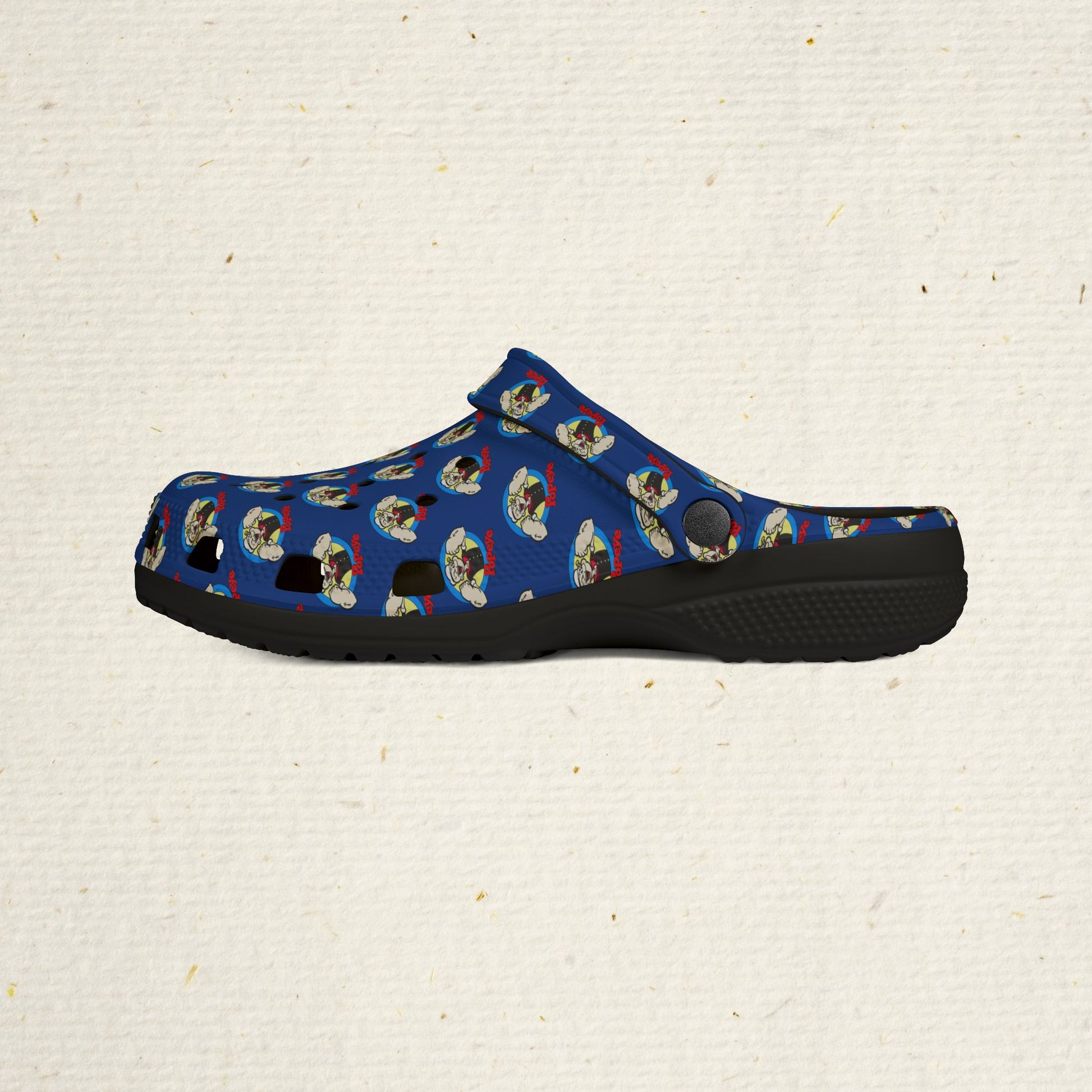 Popeye Rubber Slides: Vintage Cartoon Clogs, Popeye the Sailor Man Slip-On Shoes