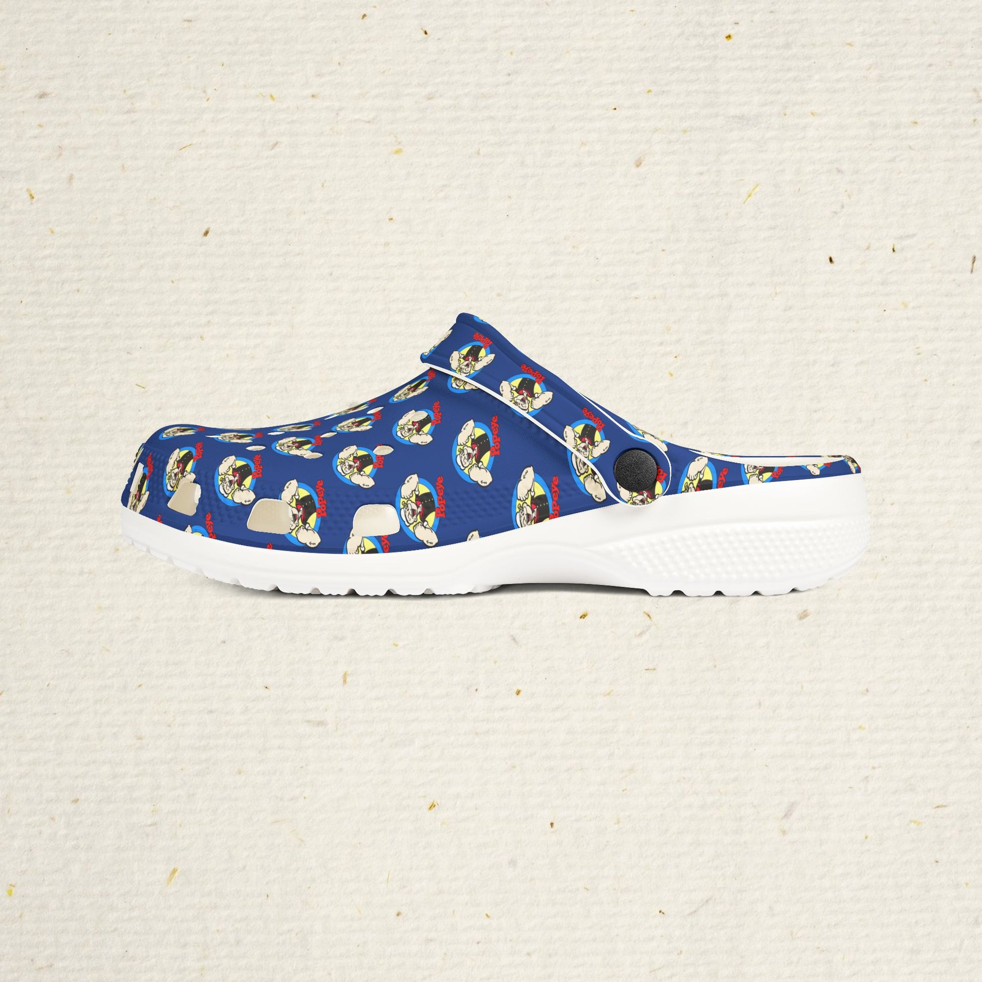 Popeye Rubber Slides: Vintage Cartoon Clogs, Popeye the Sailor Man Slip-On Shoes