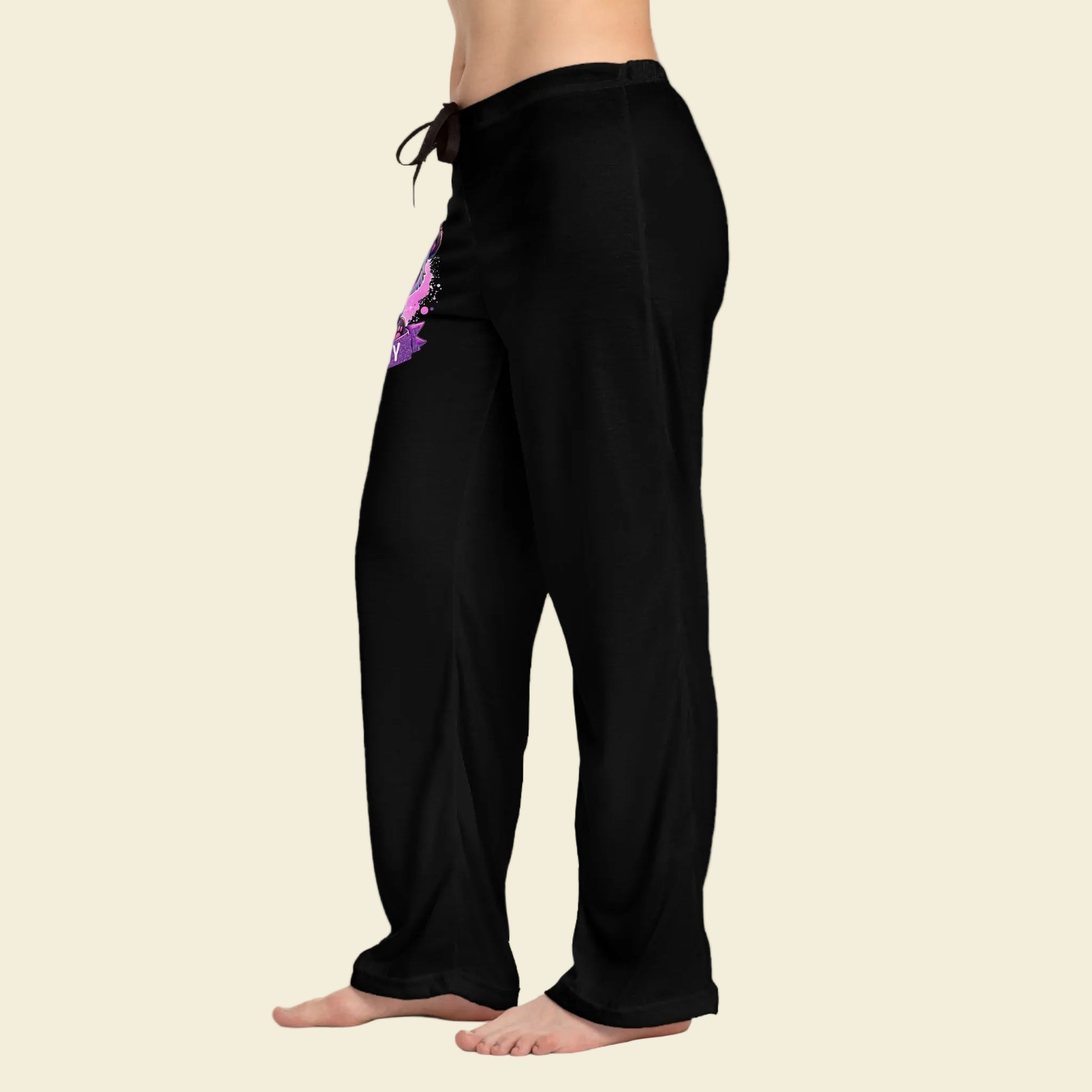 Sassy Panda Pajama Pants for Women: Cute Panda Sleepwear, Funny Loungewear Bottoms, Soft Cozy PJ Pants