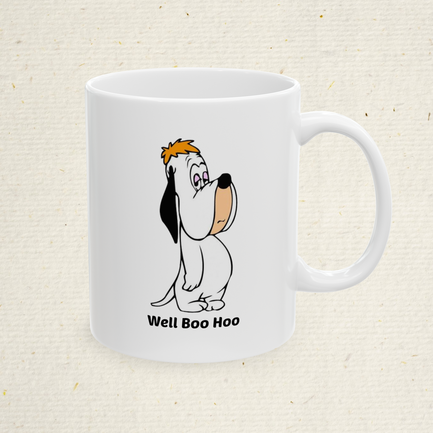 Droopy Dog Coffee Mug: Vintage Cartoon Ceramic Cup 11oz & 15oz | Dishwasher & Microwave Safe