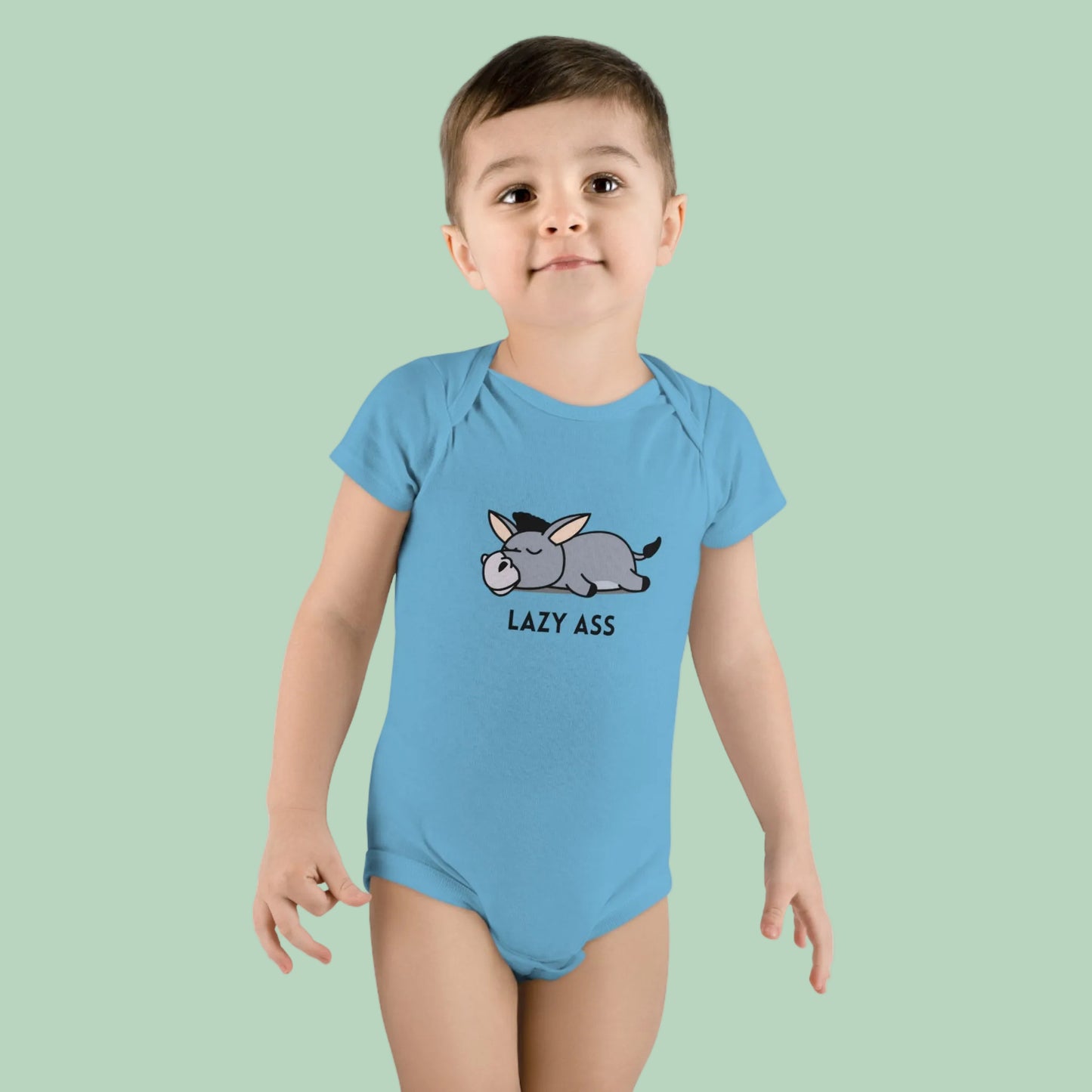 cute animal baby onesie donkey design