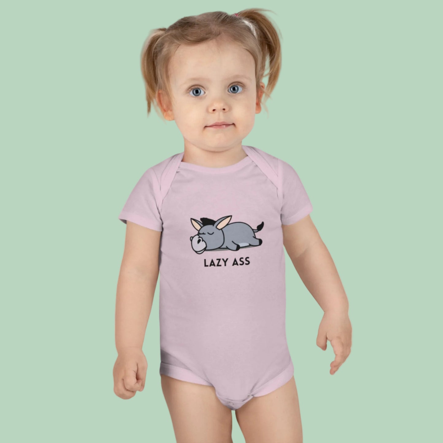 cute animal baby onesie donkey design