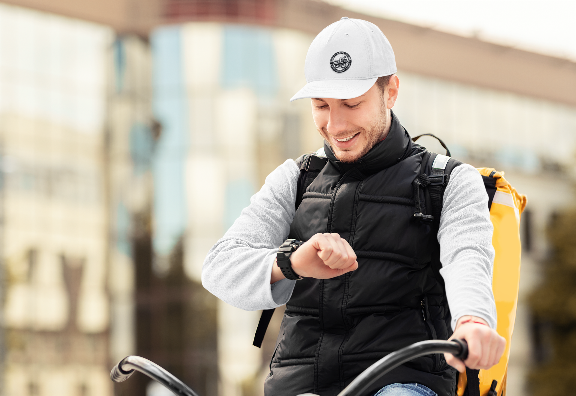 Funny Cycling Cap: Flexfit Cycling Hat for Men & Women | Structured Cycling Cap