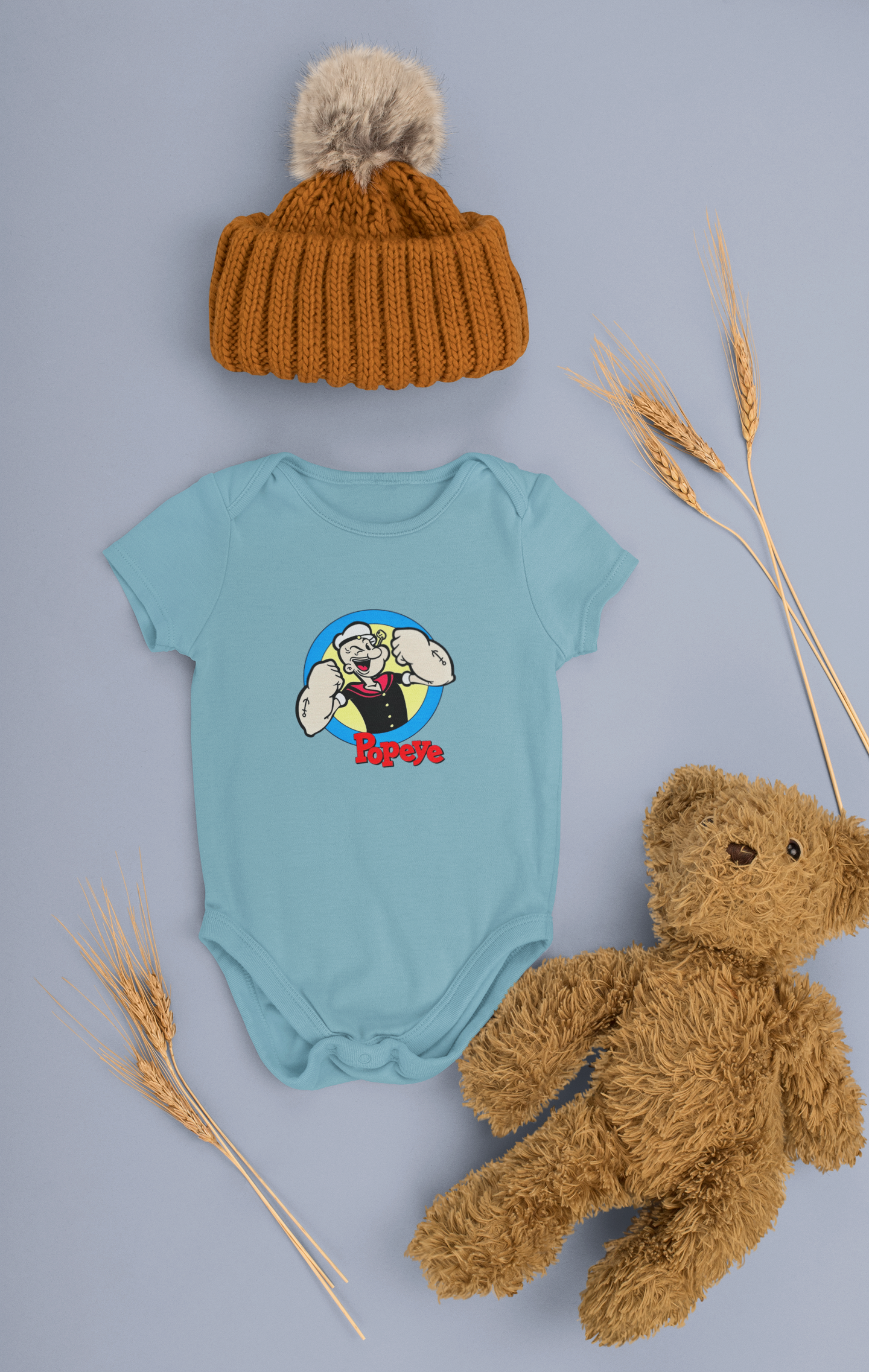 Vintage Cartoon Popeye Baby Onesie 0-3 months. Adorable for Your Little Sailor! 0-3 Months Baby Boy Clothes. Baby Shower.
