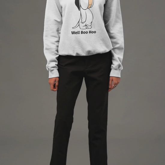 Droopy dog sweatshirt in white