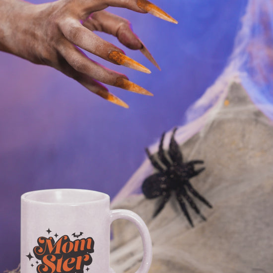 Halloween momster mug