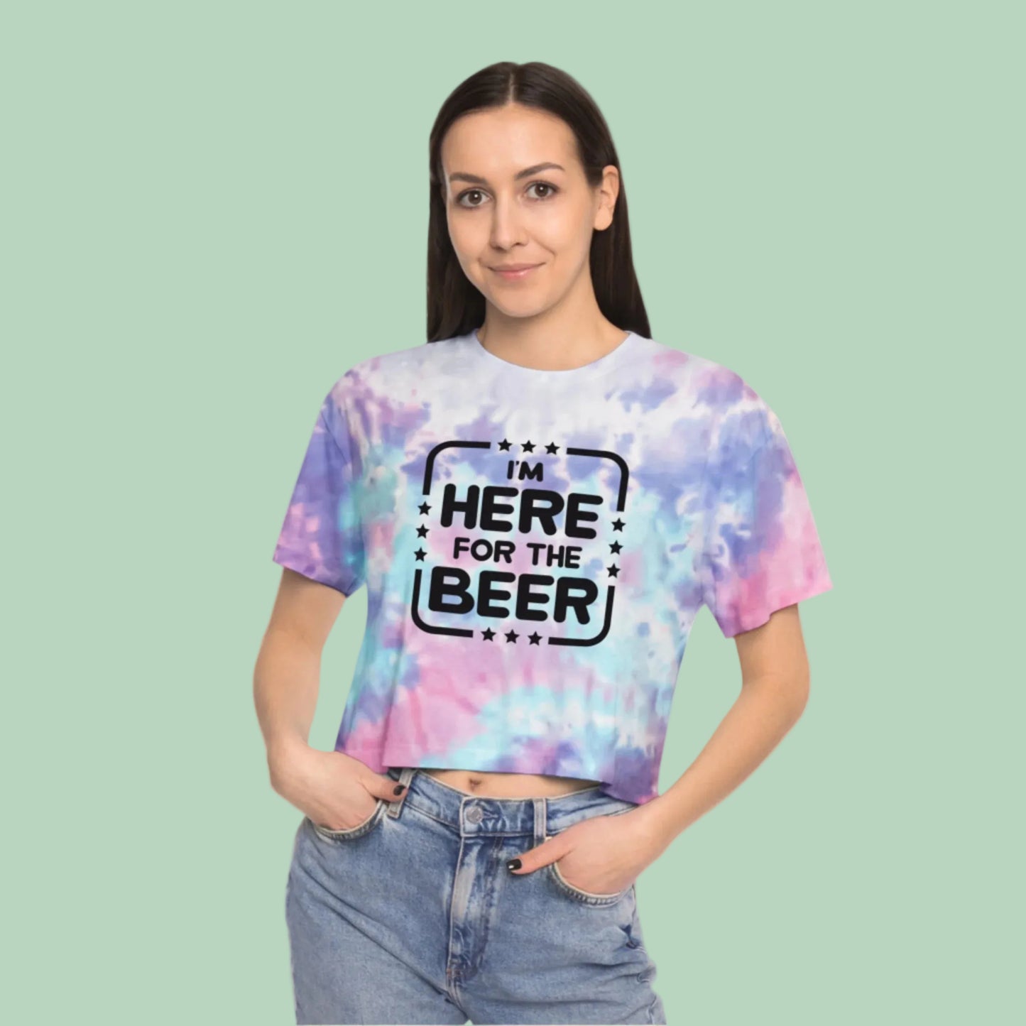 tie dye crop tee soccer game day outfit