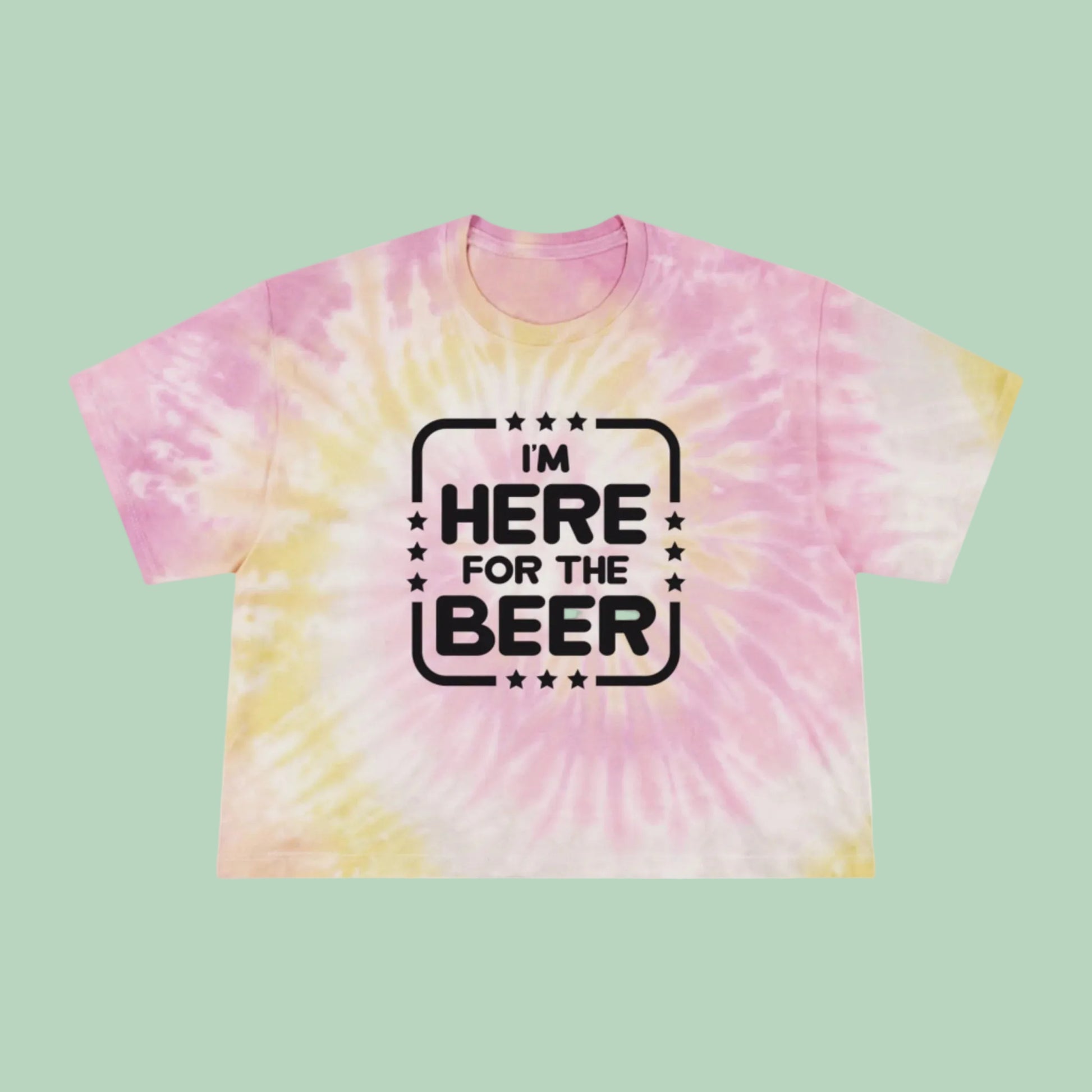 Game Day Soccer Shirt. Women's Tie-Dye Crop Tee football weekend.