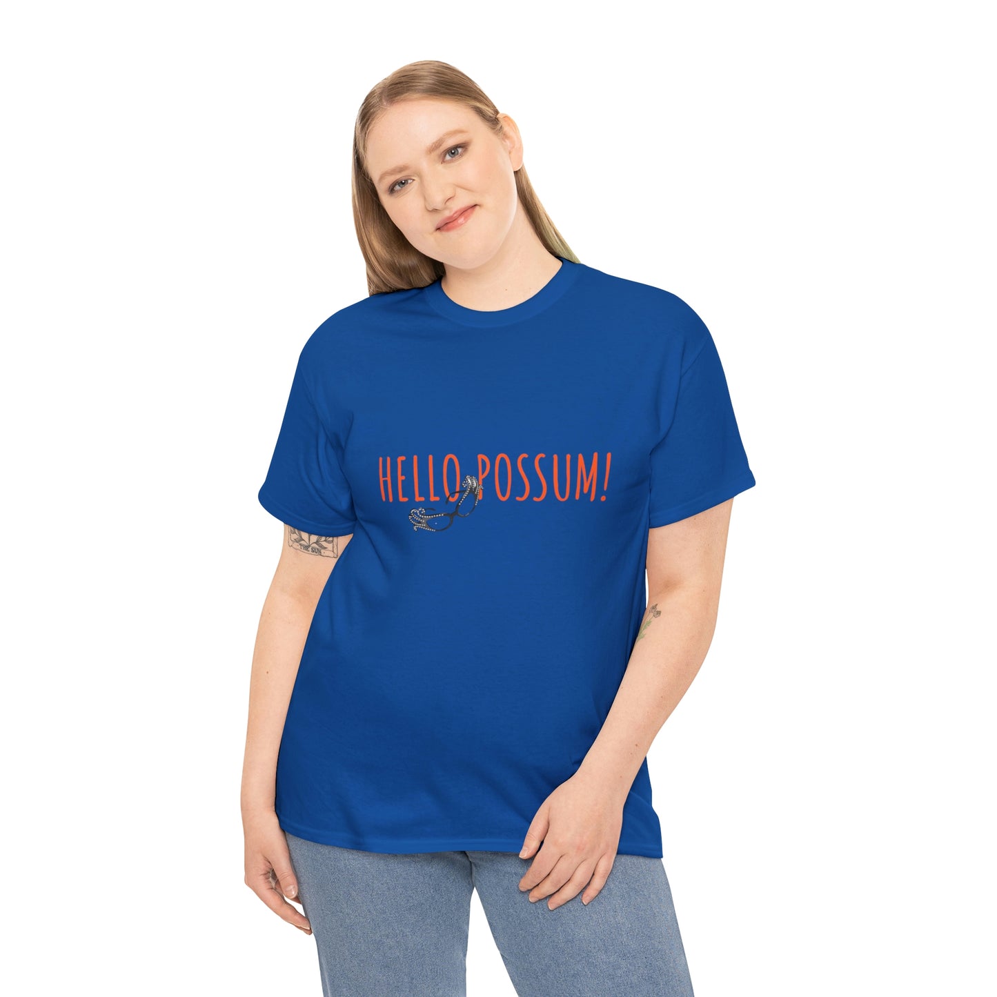 Dame Edna Everage inspired Unisex Cotton Tee. Tribute to the late Barry Humphries t shirt, Hello Possum!