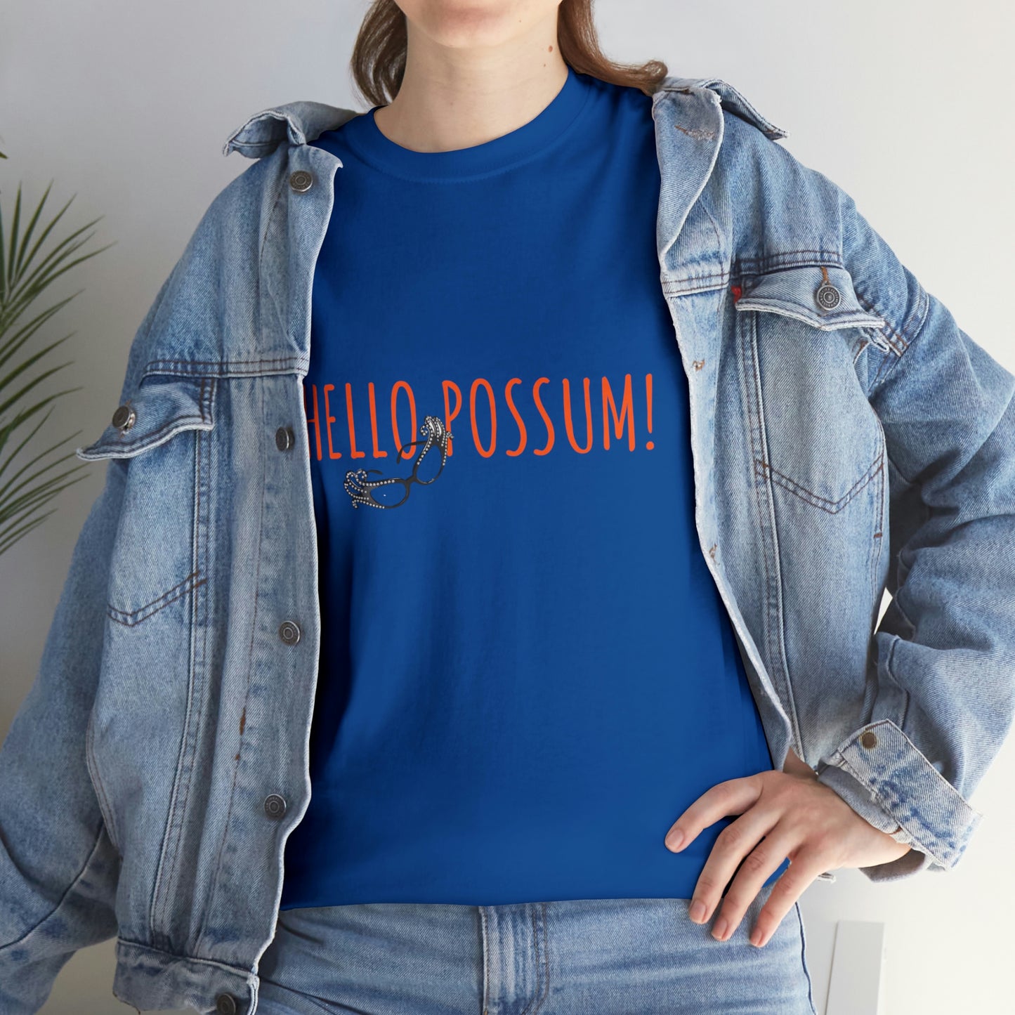 Dame Edna Everage inspired Unisex Cotton Tee. Tribute to the late Barry Humphries t shirt, Hello Possum!