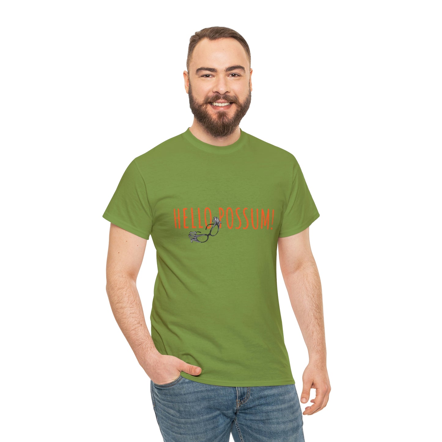Dame Edna Everage inspired Unisex Cotton Tee. Tribute to the late Barry Humphries t shirt, Hello Possum!