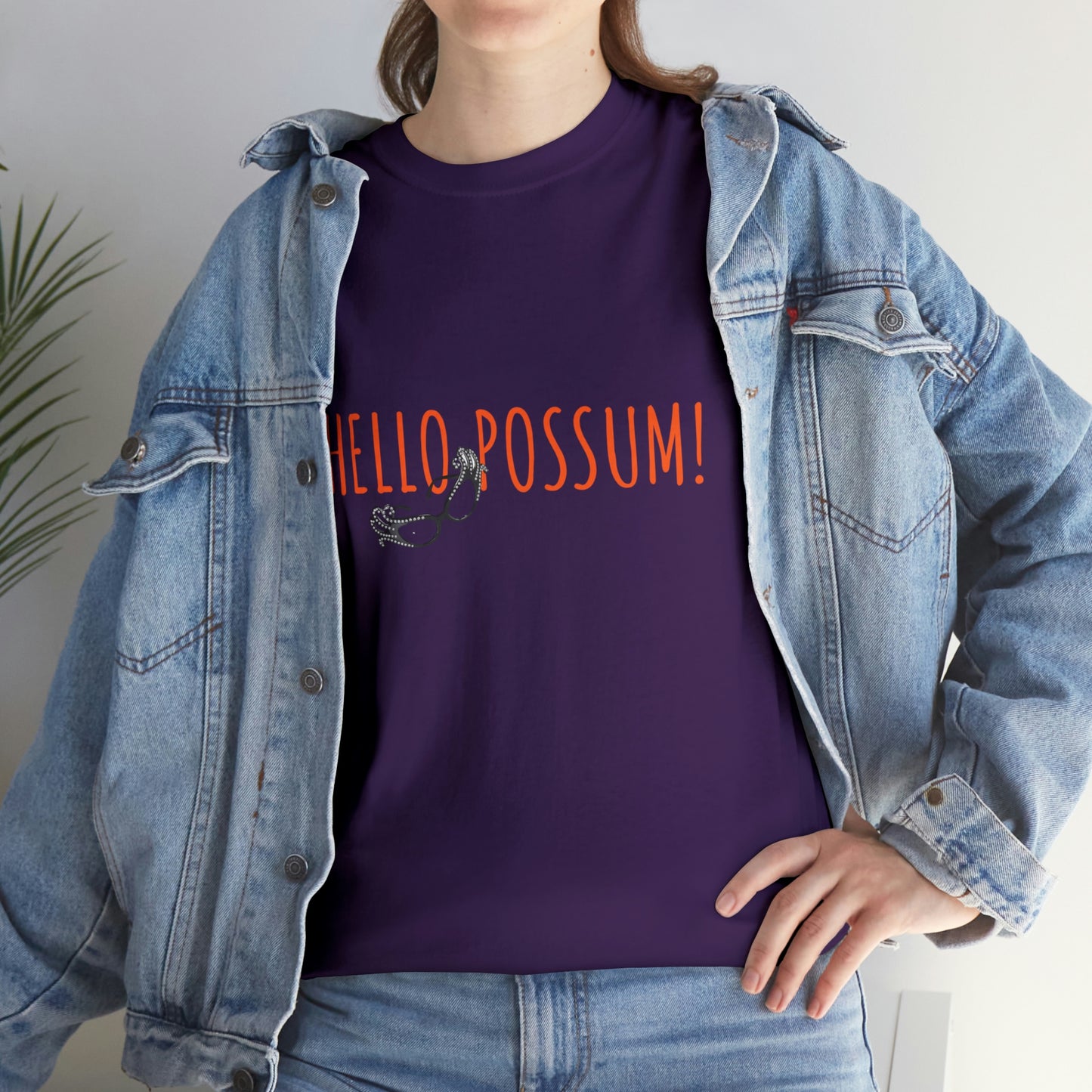 Dame Edna Everage inspired Unisex Cotton Tee. Tribute to the late Barry Humphries t shirt, Hello Possum!