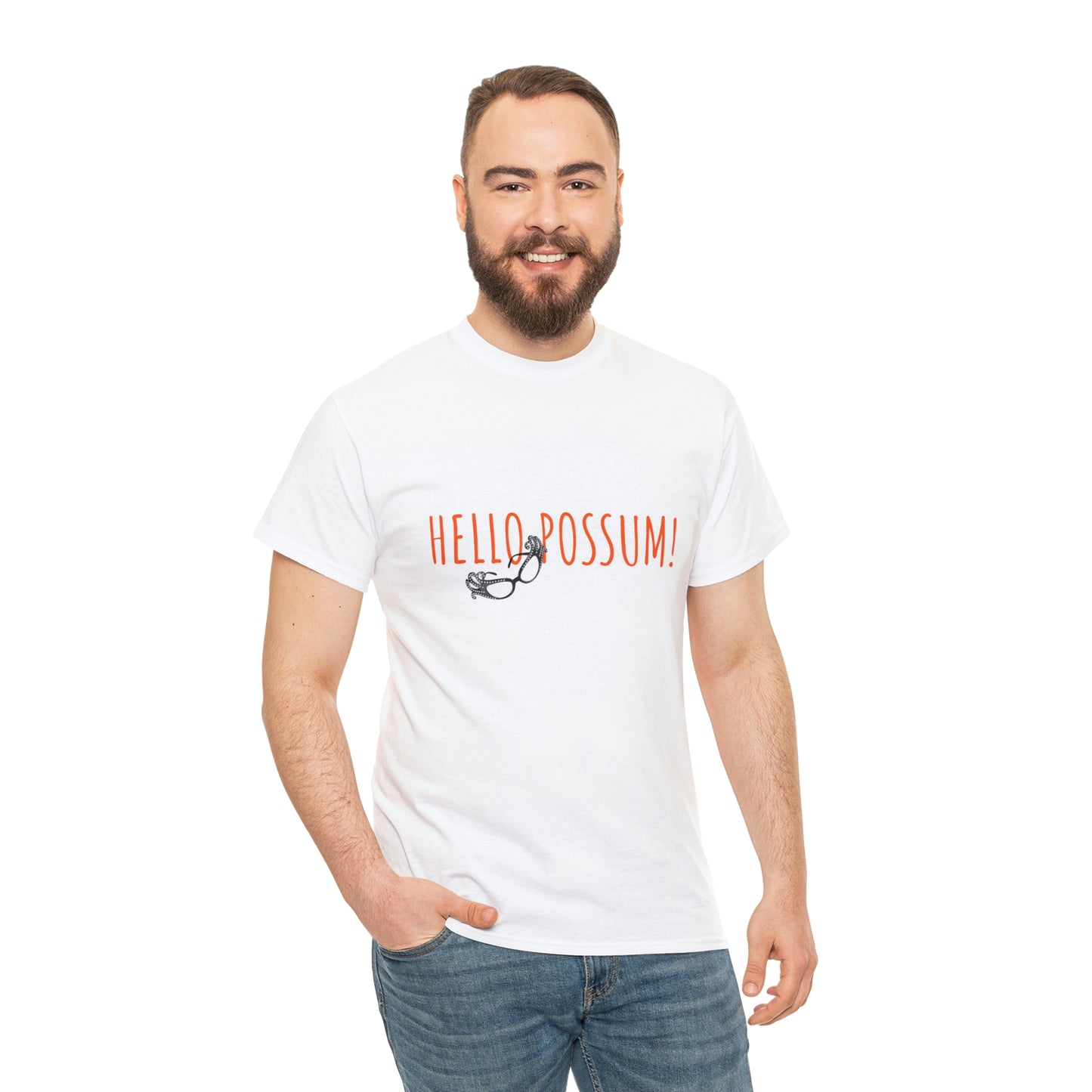 Dame Edna Everage inspired Unisex Cotton Tee. Tribute to the late Barry Humphries t shirt, Hello Possum!