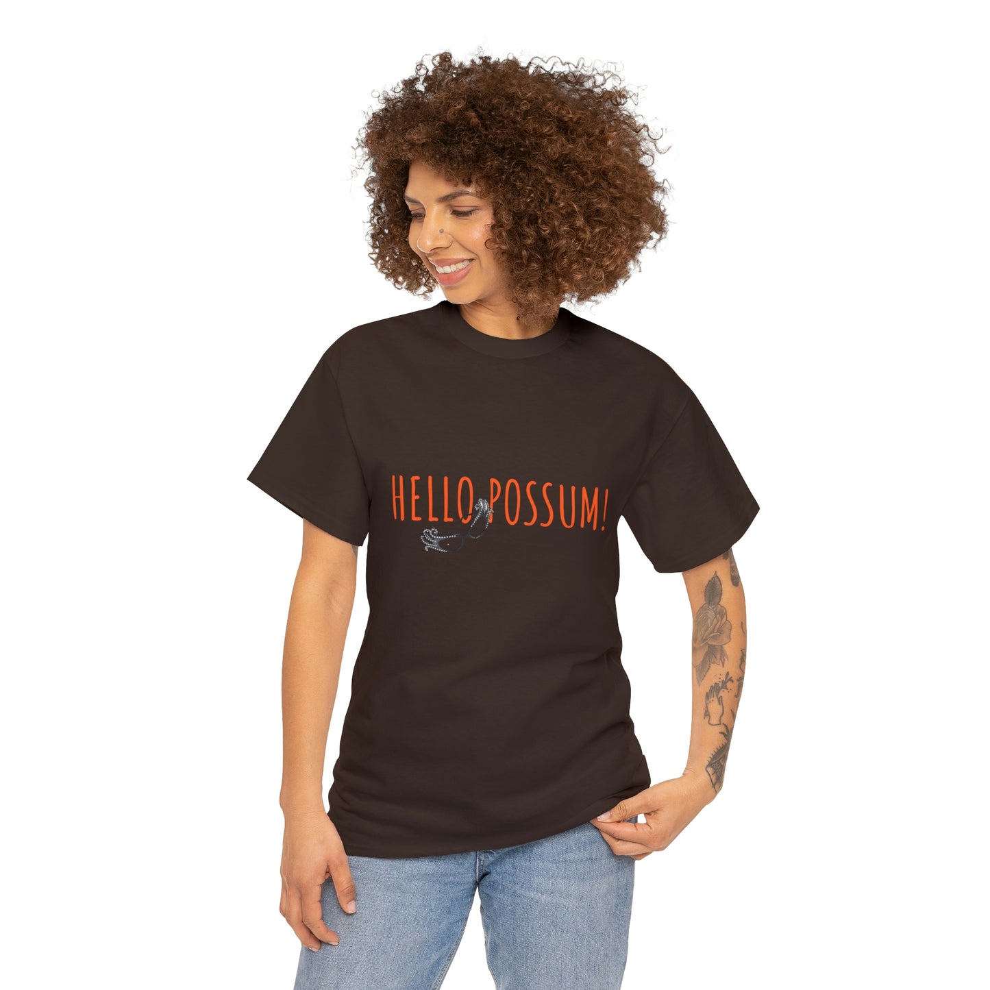 Dame Edna Everage inspired Unisex Cotton Tee. Tribute to the late Barry Humphries t shirt, Hello Possum!