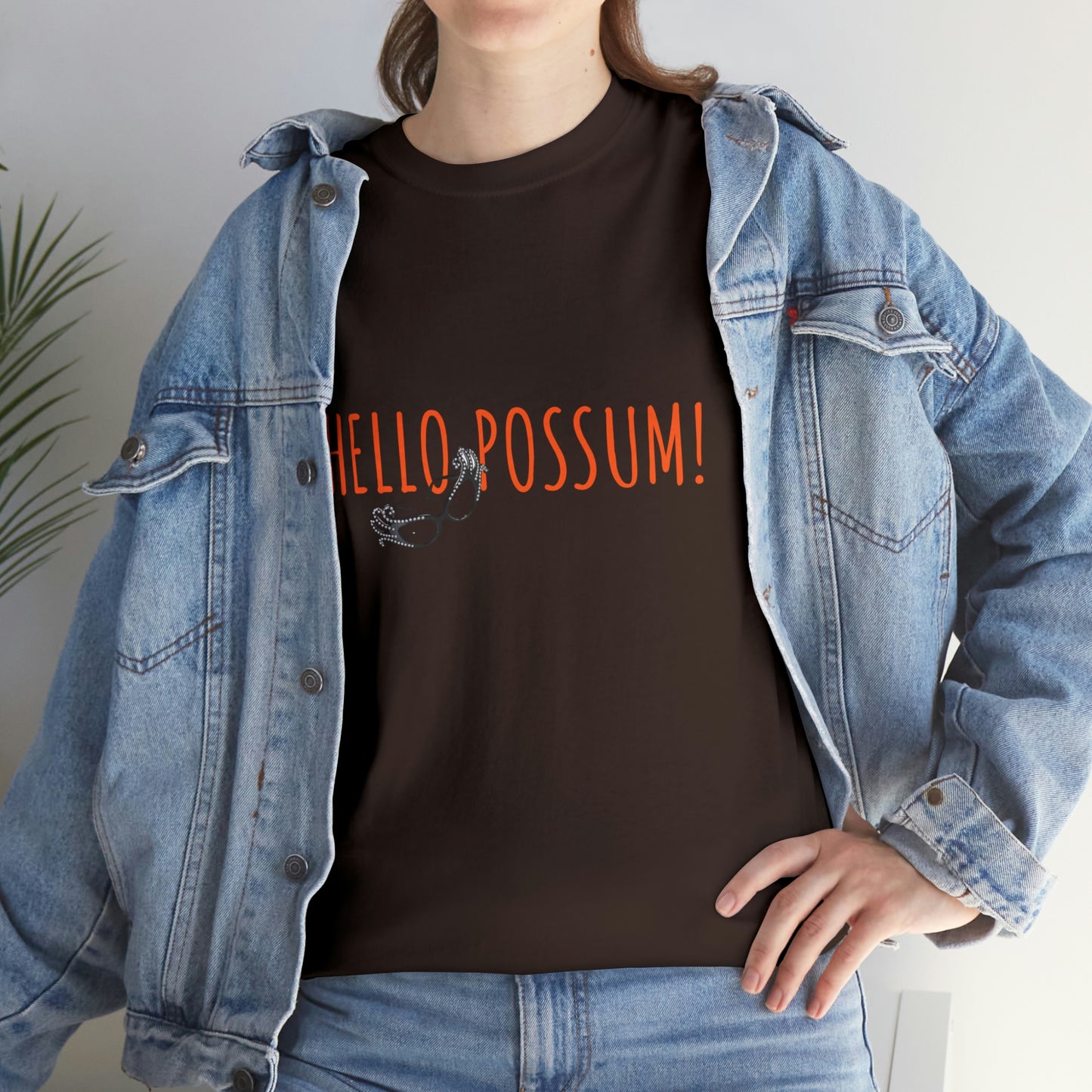 Dame Edna Everage inspired Unisex Cotton Tee. Tribute to the late Barry Humphries t shirt, Hello Possum!