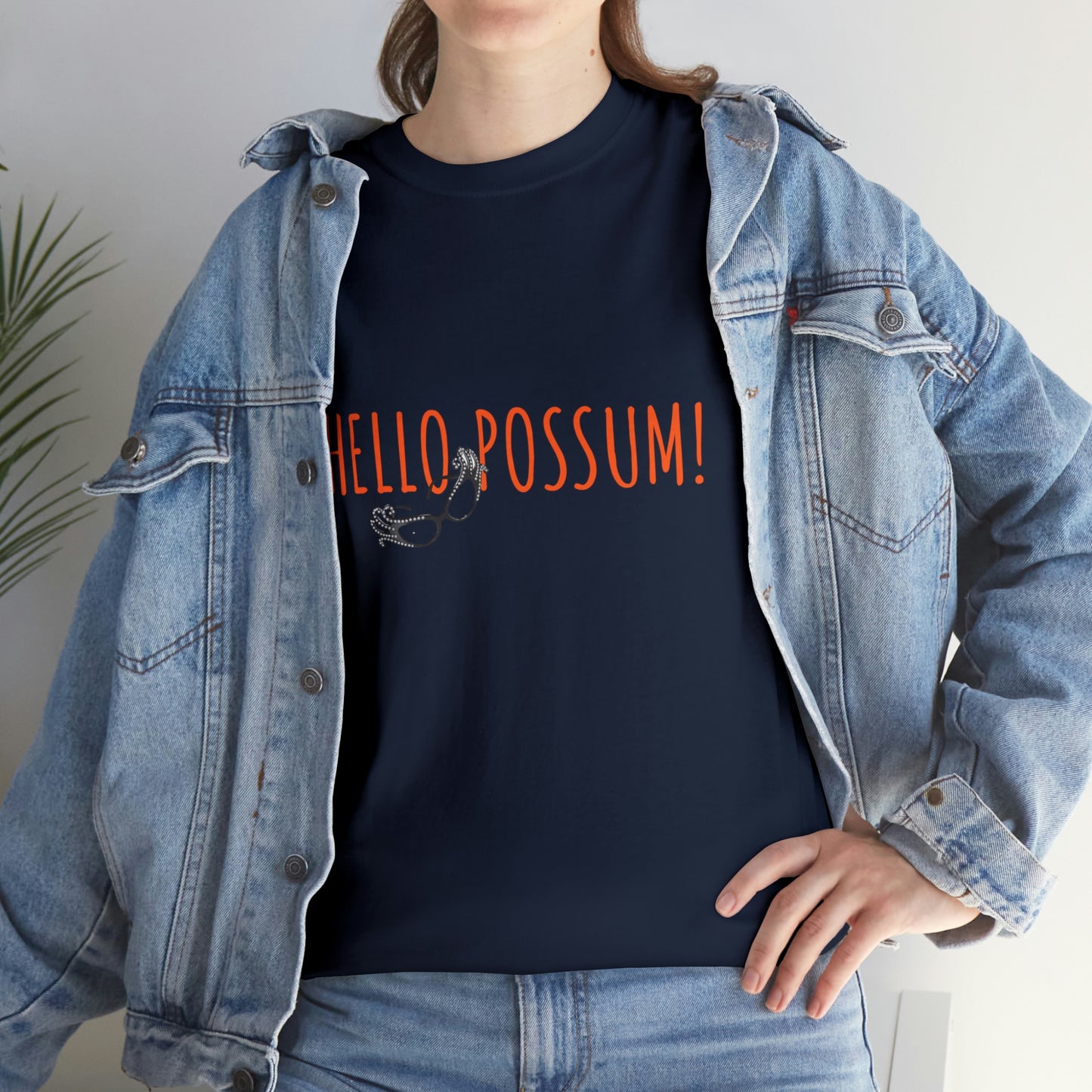 Dame Edna Everage inspired Unisex Cotton Tee. Tribute to the late Barry Humphries t shirt, Hello Possum!