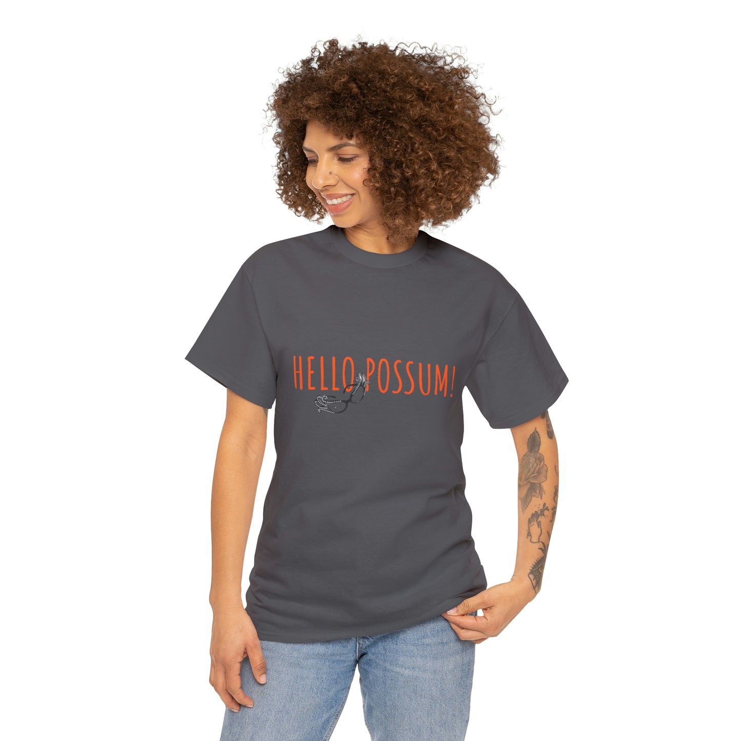 Dame Edna Everage inspired Unisex Cotton Tee. Tribute to the late Barry Humphries t shirt, Hello Possum!